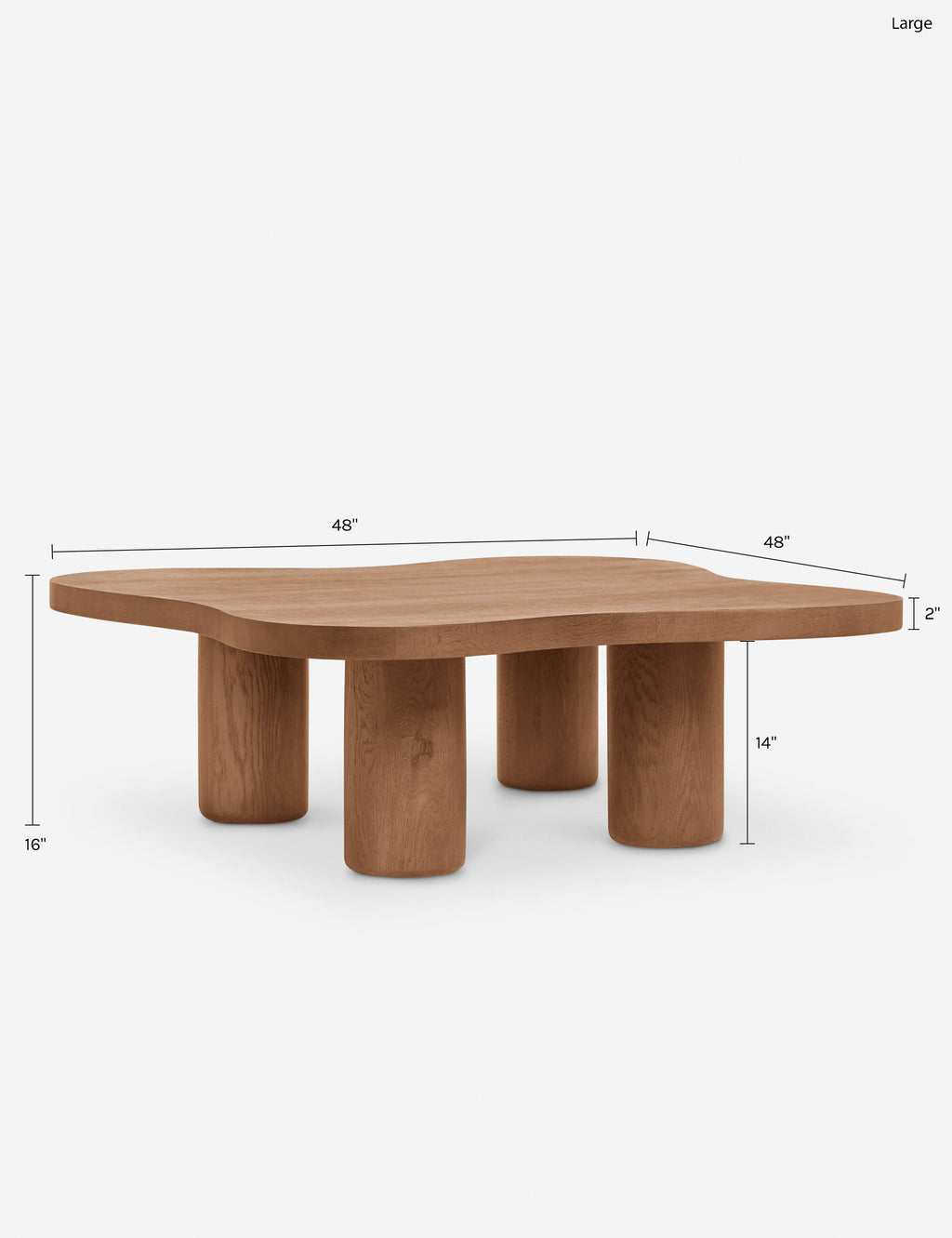 Lulu and Georgia - Open Box: Ombra Nesting Coffee Table, Natural Large