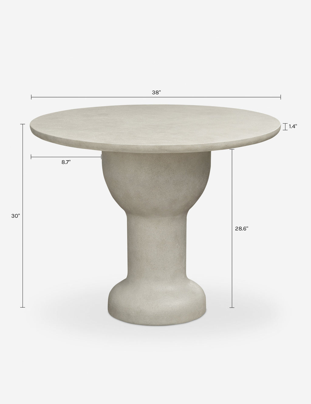 Lulu and Georgia - Sachin Round Outdoor Dining Table