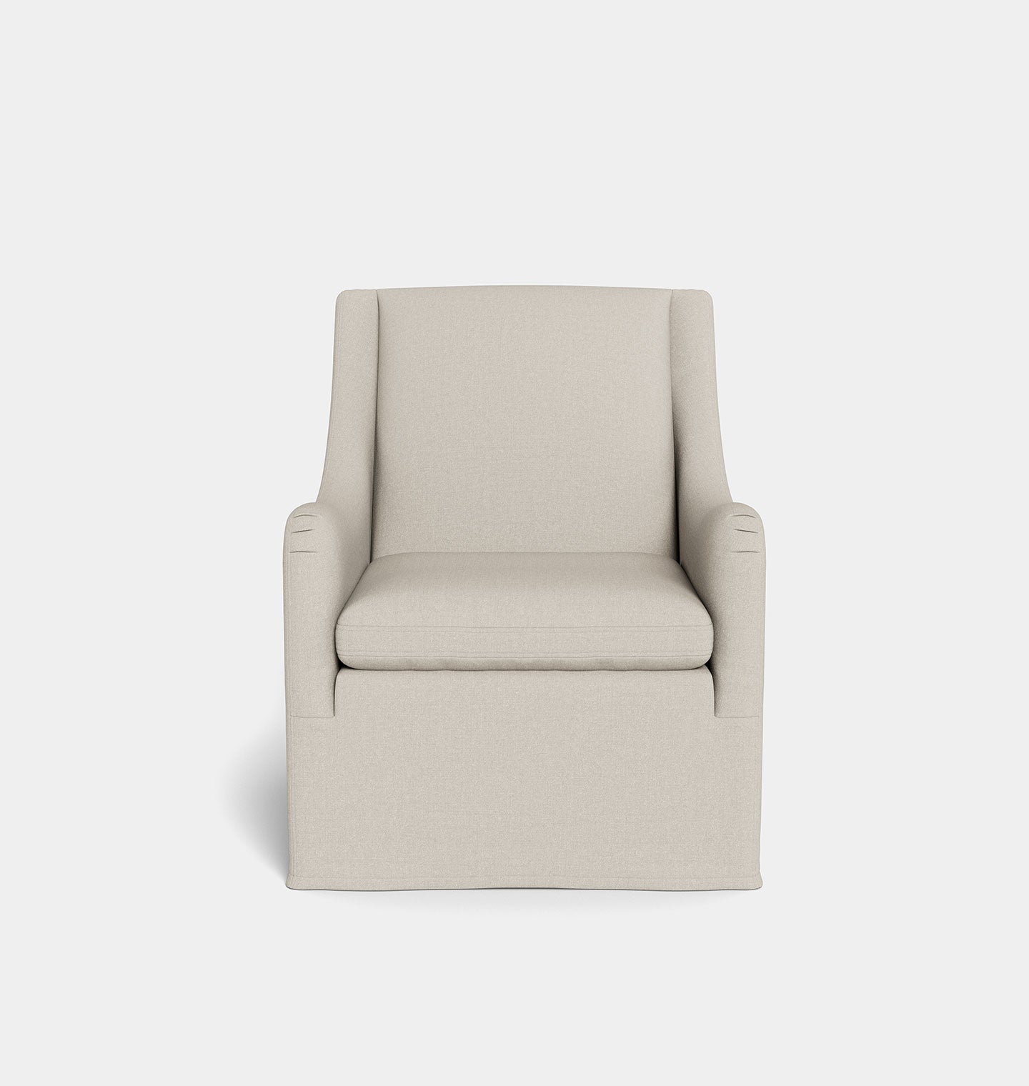 Amber Interiors - Georgie Slipcovered Armchair