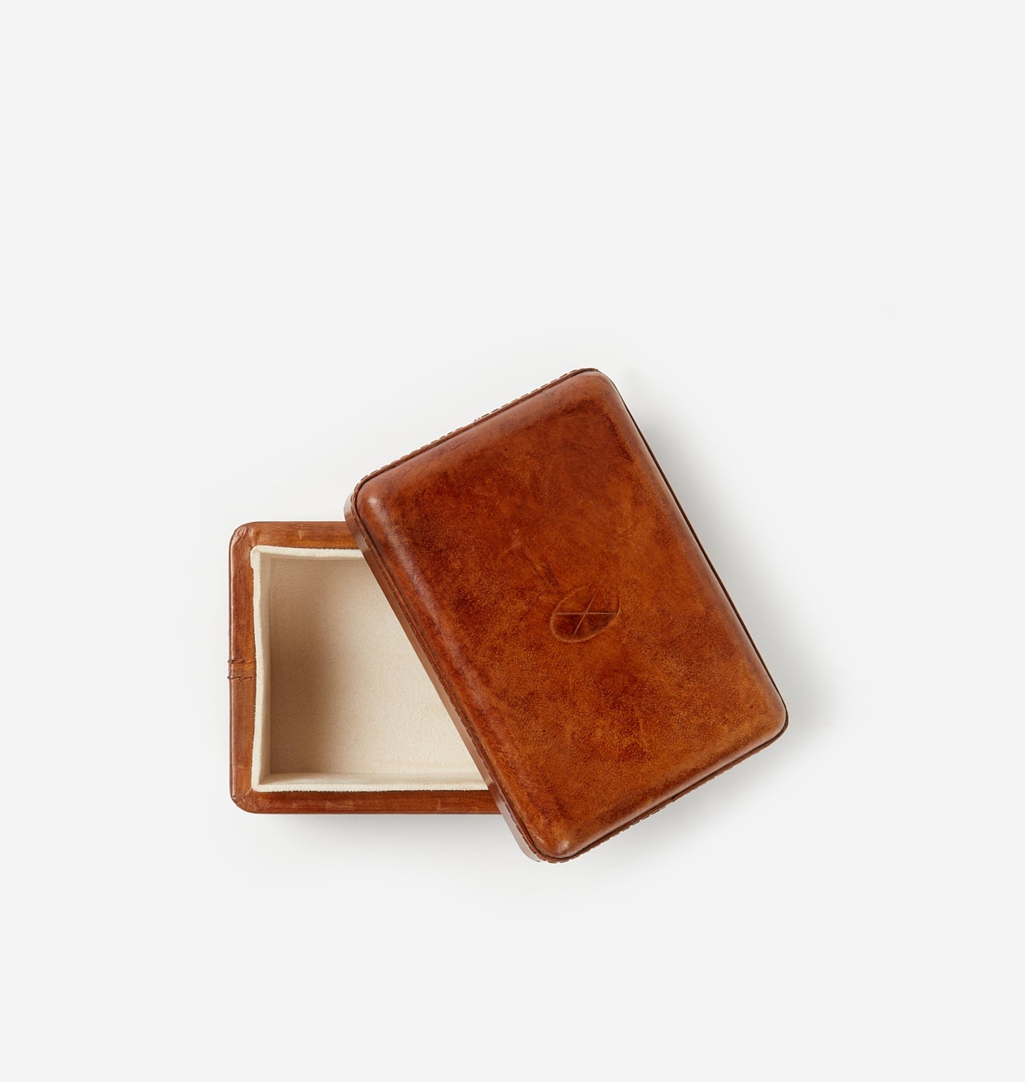Amber Interiors - Leather Wrapped Box