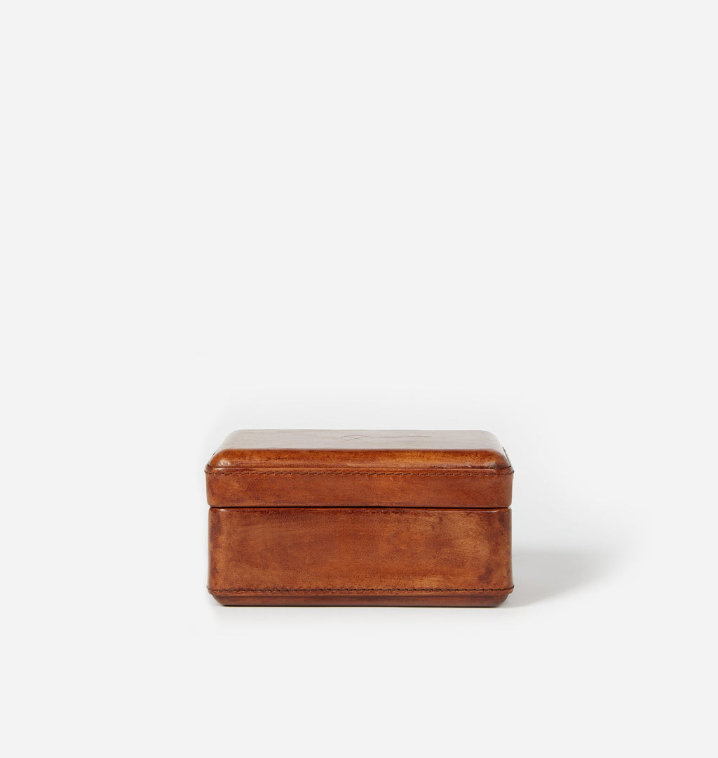Amber Interiors - Leather Wrapped Box