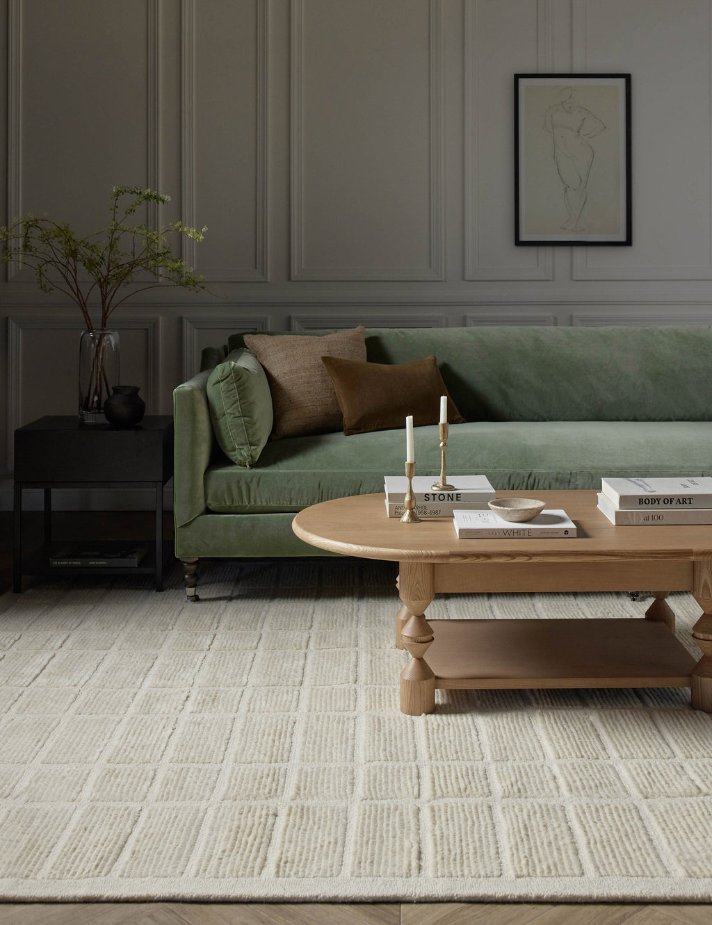 Lulu and Georgia - Open Box: Geller Rug Ivory, 9' x 12'