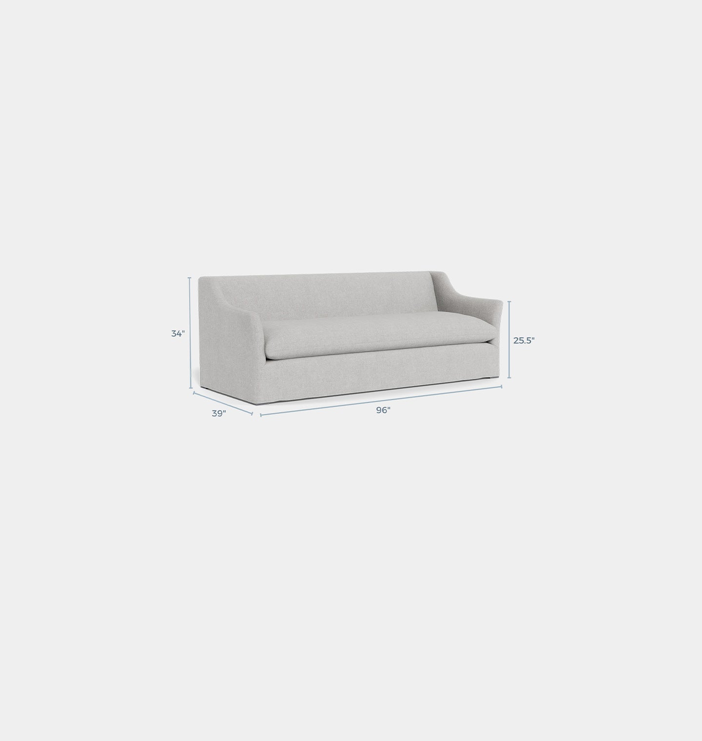Amber Interiors - Georgina Slipcovered Sofa