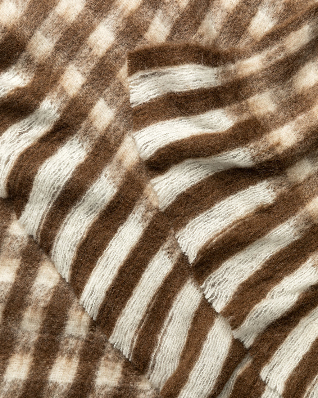 McGee & Co - Gingham Wool Blend Throw