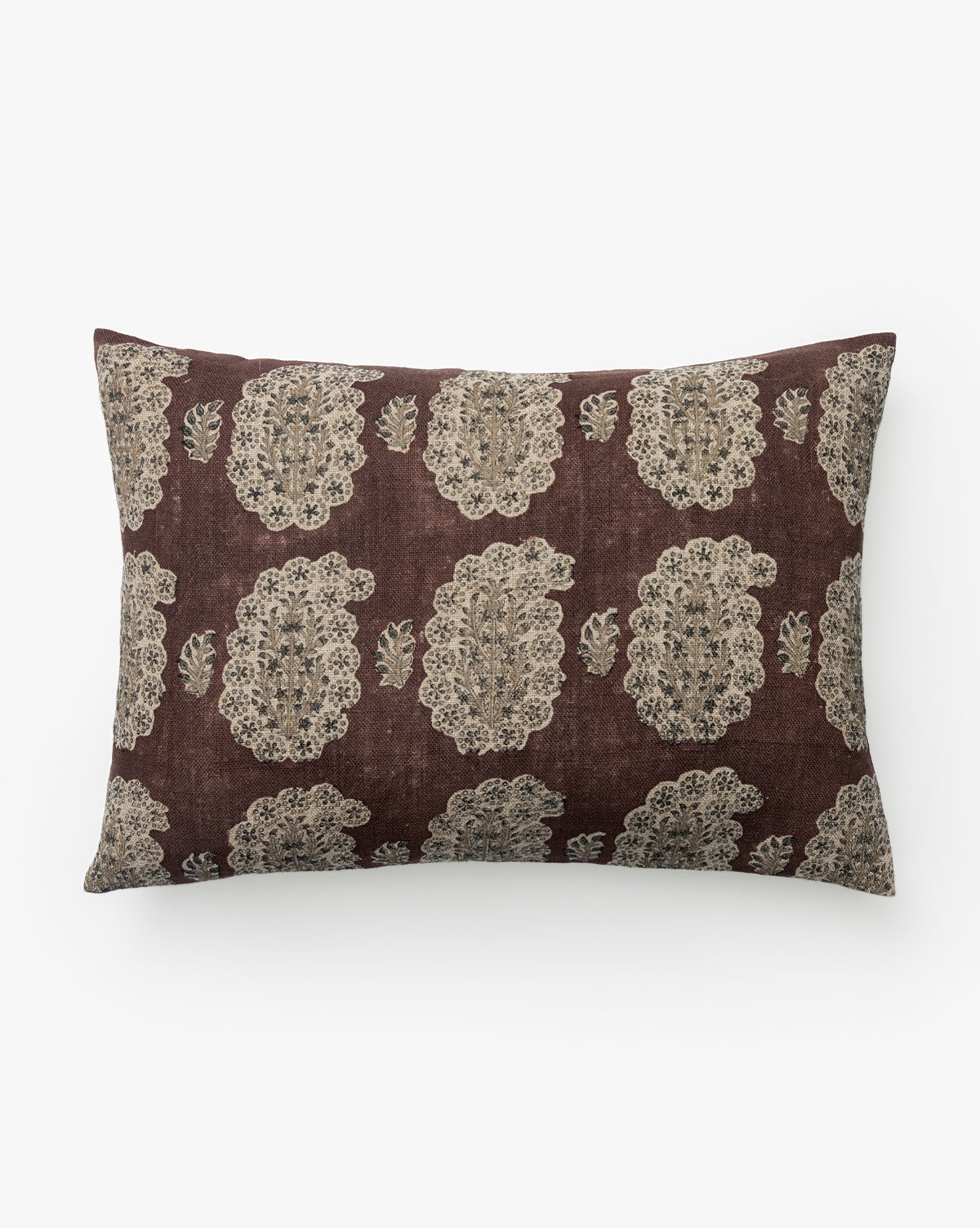 McGee & Co - Ginny Block Print Linen Pillow Cover