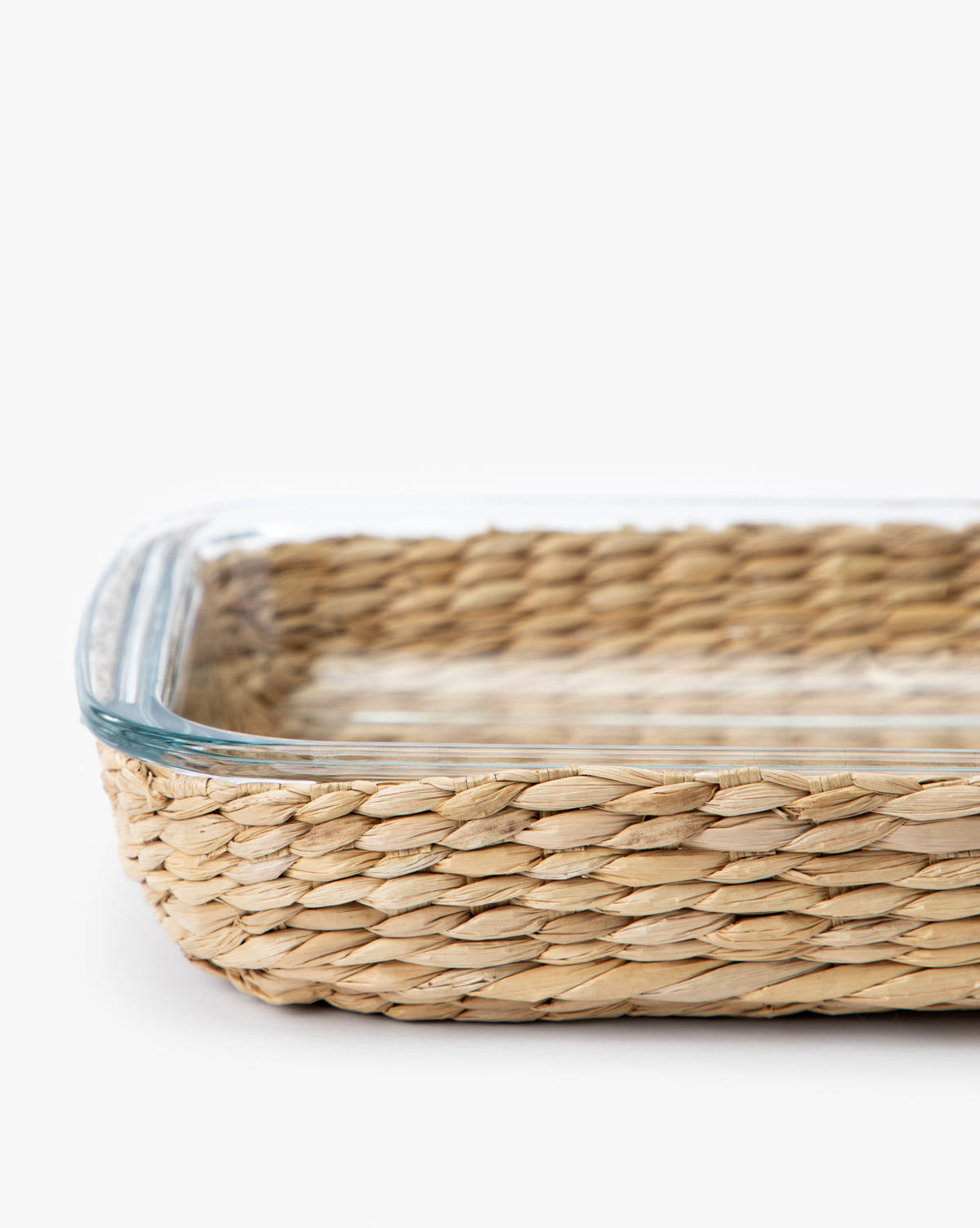 McGee & Co - Glass Baking Dishes with Hand - Woven Lattice (Set of 2)