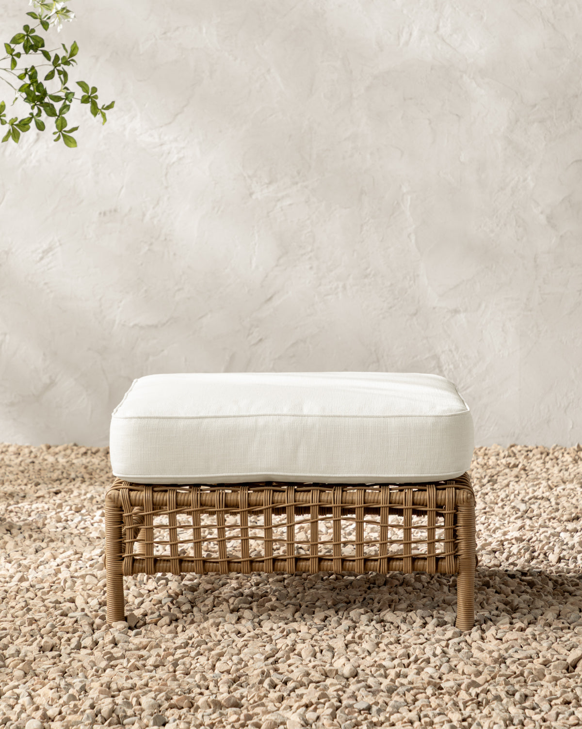McGee & Co - Glenwood Outdoor Ottoman (Ready to Ship)