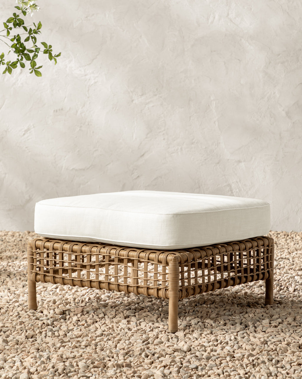 McGee & Co - Glenwood Outdoor Ottoman (Ready to Ship)