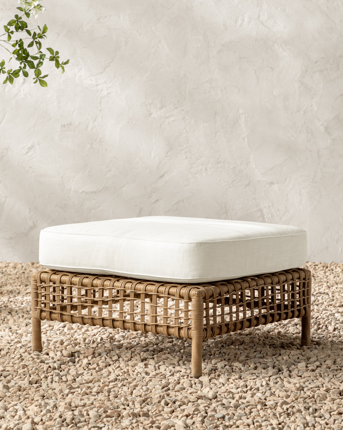 McGee & Co - Glenwood Outdoor Ottoman (Ready to Ship)