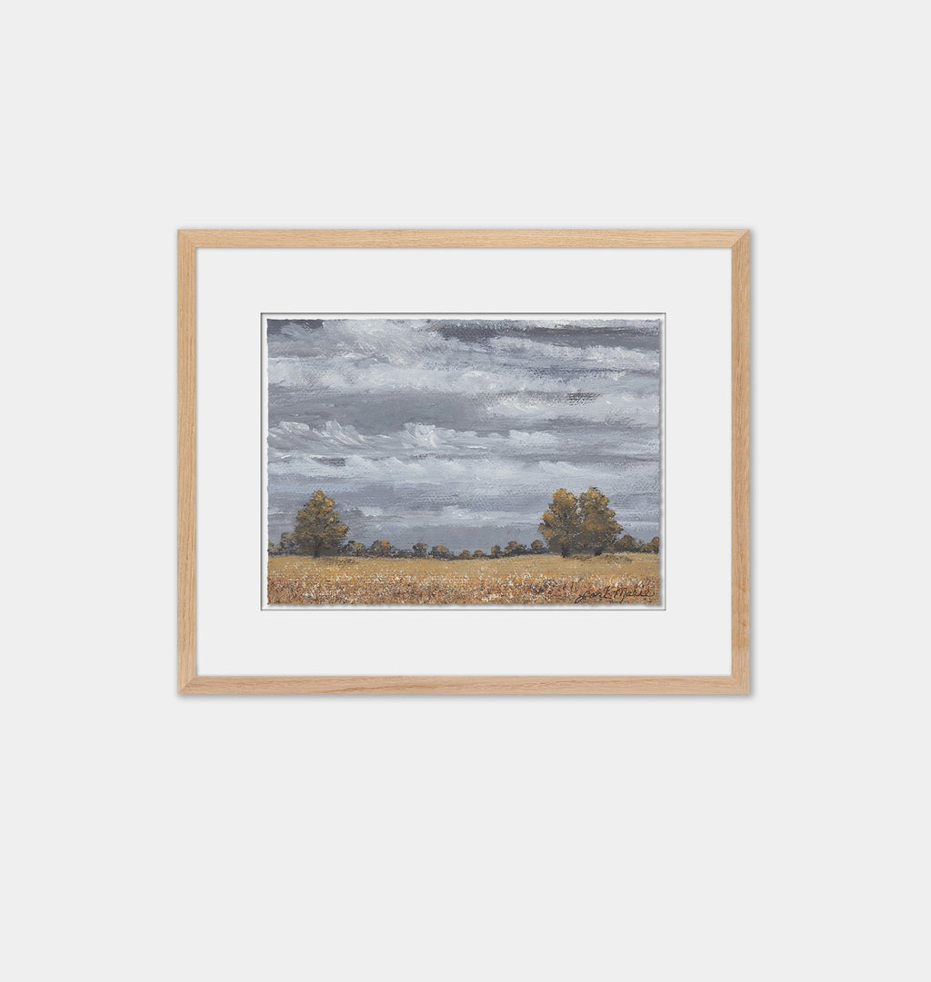 Amber Interiors - Golden Meadow by Lori Marie Framed Print