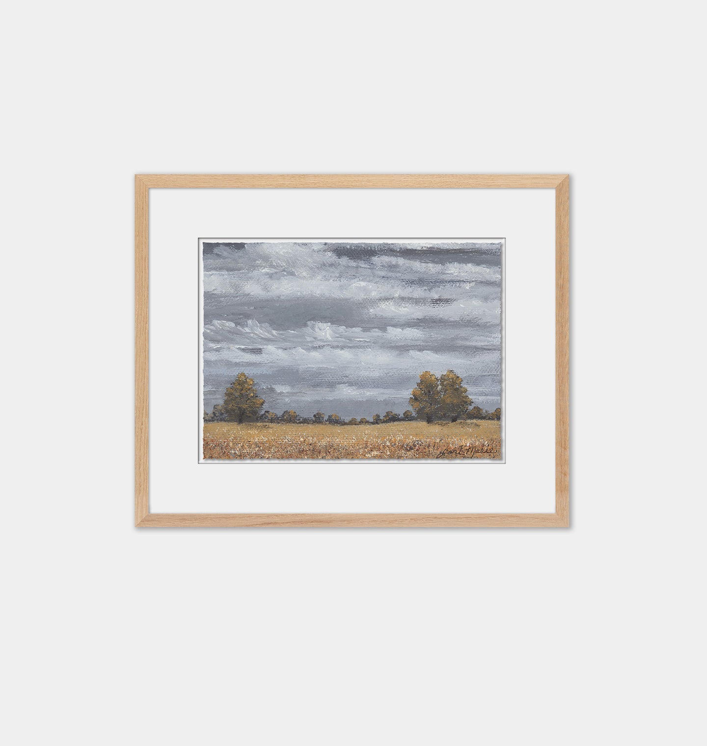 Amber Interiors - Golden Meadow by Lori Marie Framed Print