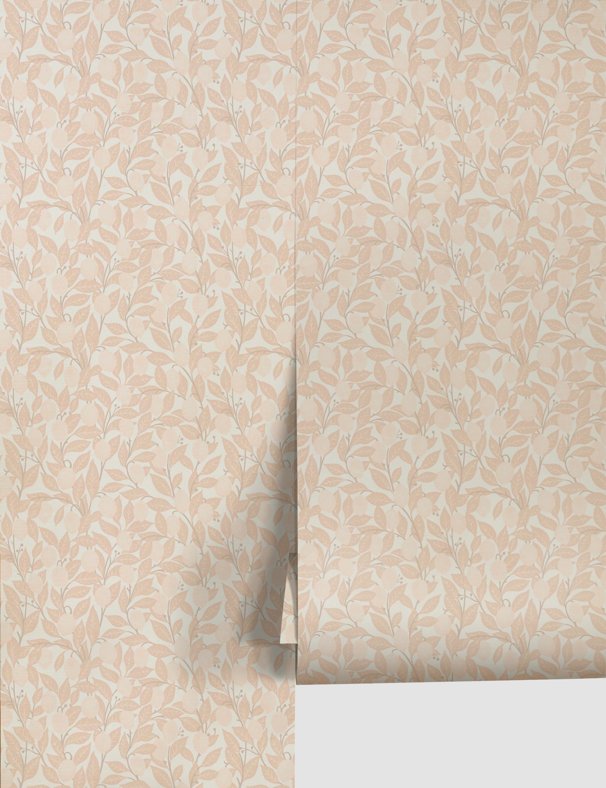 Lulu and Georgia - Lemons Grasscloth Wallpaper by Nathan Turner