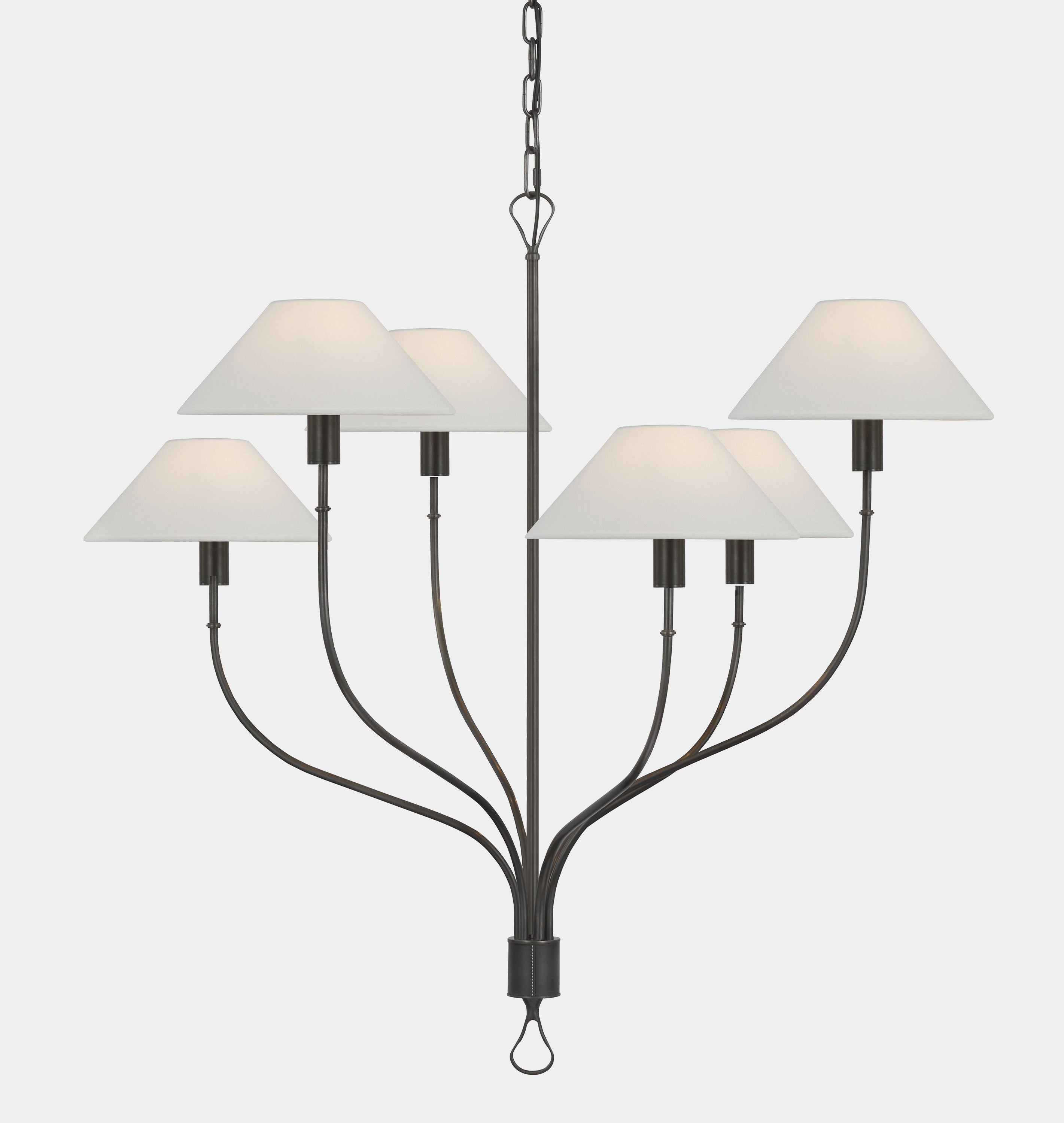 Amber Interiors - Griffin Large Staggered Tail Chandelier