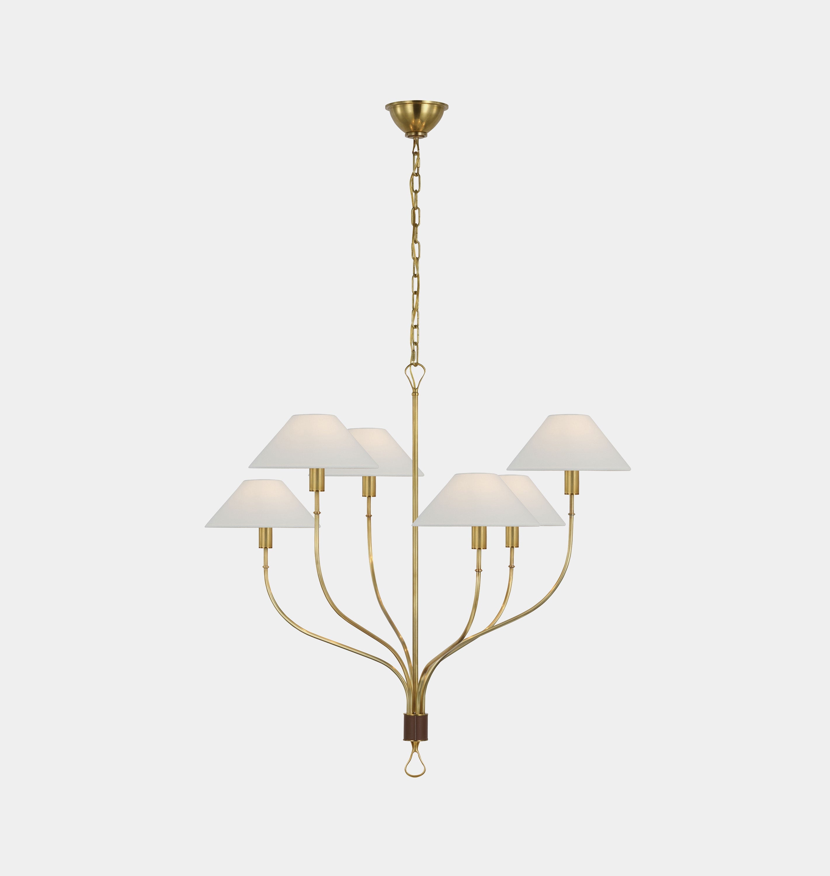 Amber Interiors - Griffin Large Staggered Tail Chandelier