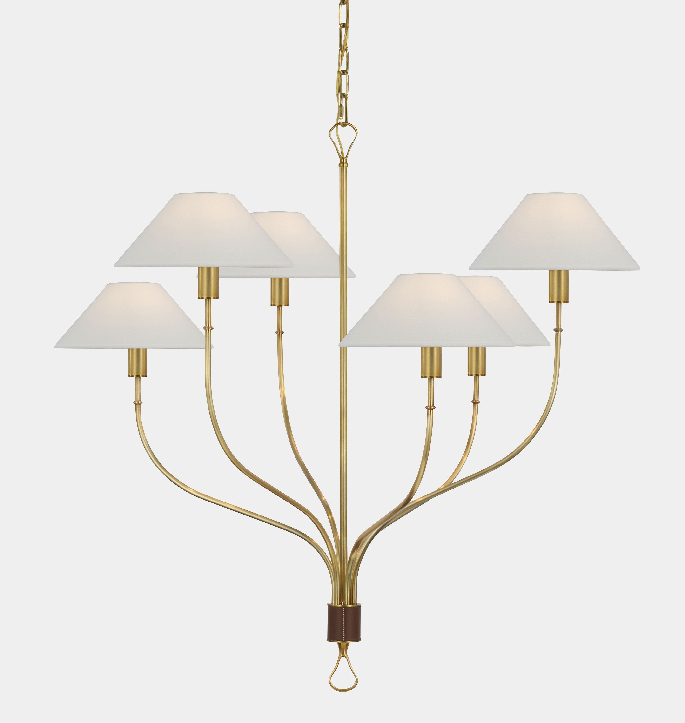 Amber Interiors - Griffin Large Staggered Tail Chandelier
