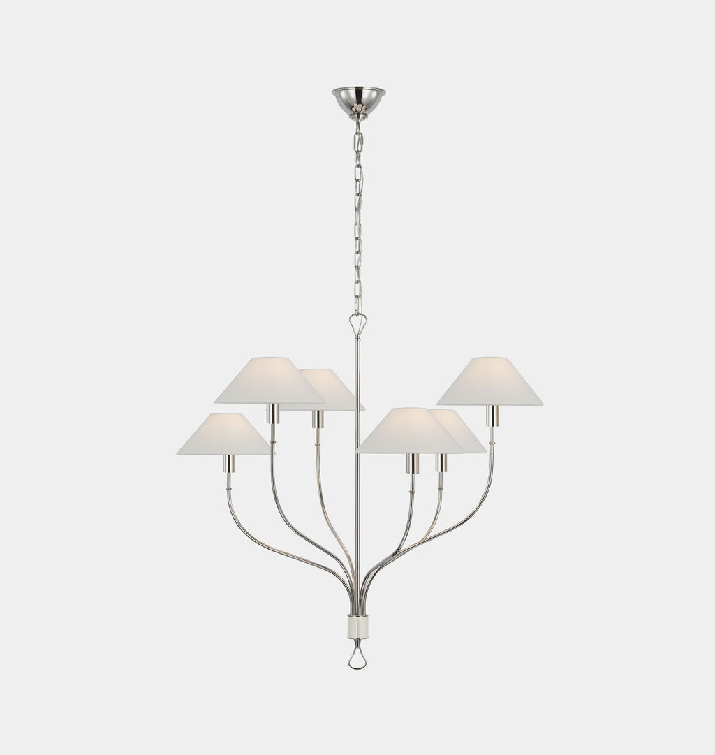 Amber Interiors - Griffin Large Staggered Tail Chandelier