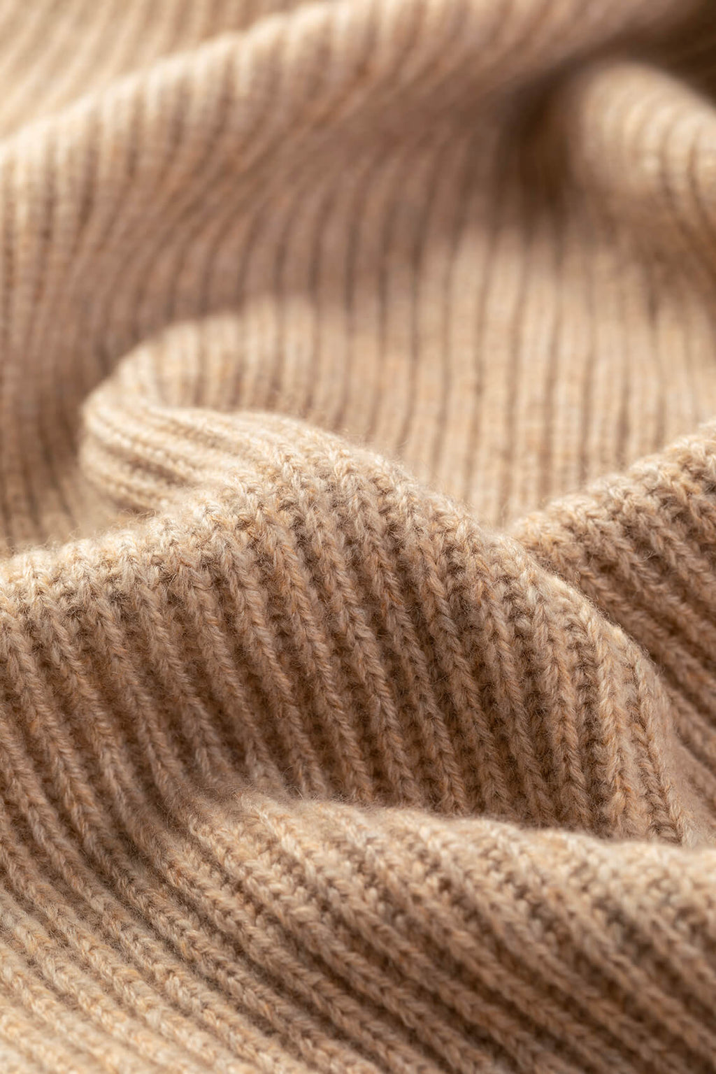 Johnstons of Elgin - Natural Cashmere Ribbed Scarf