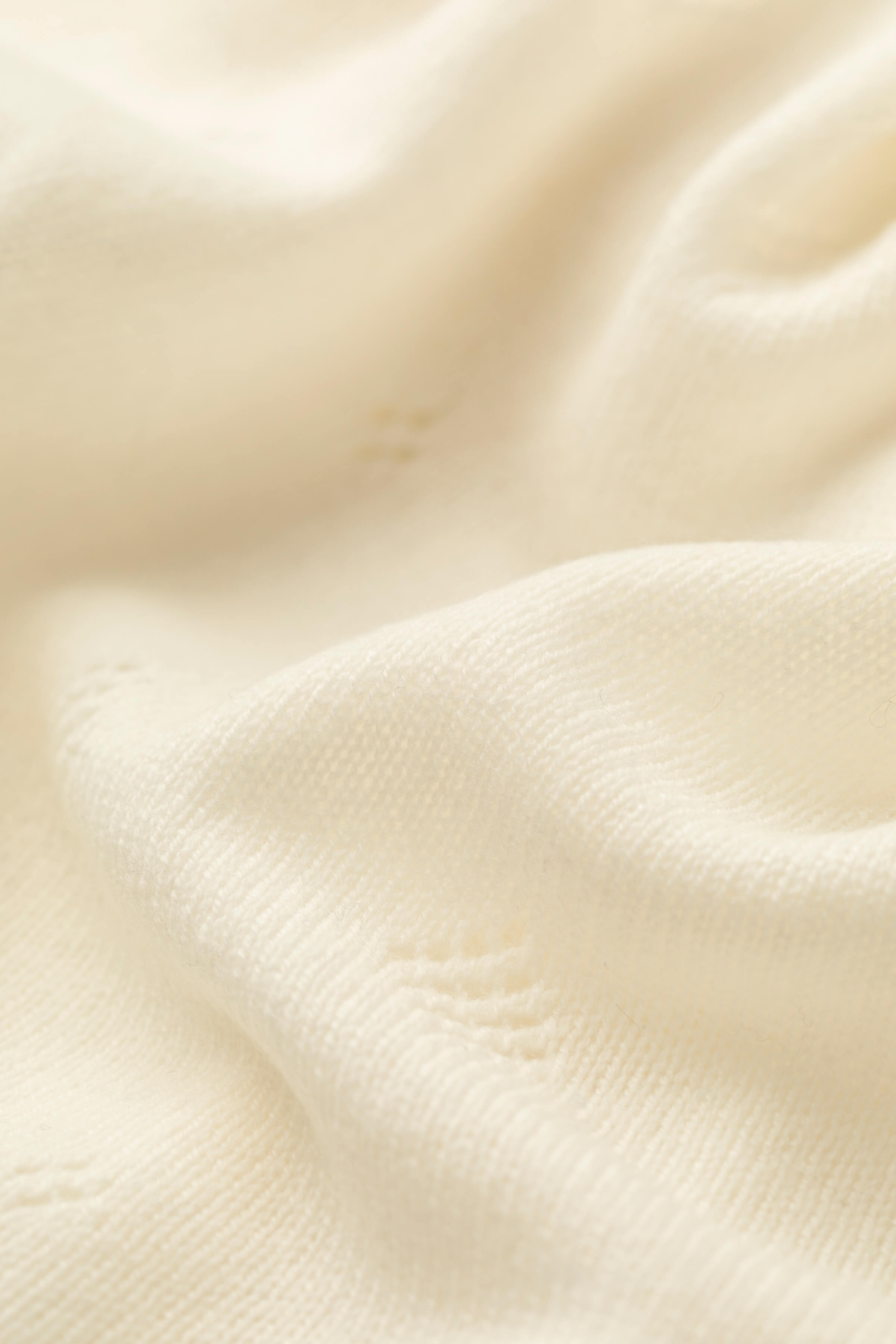 Johnstons of Elgin - Pointelle White Cashmere Baby Blanket