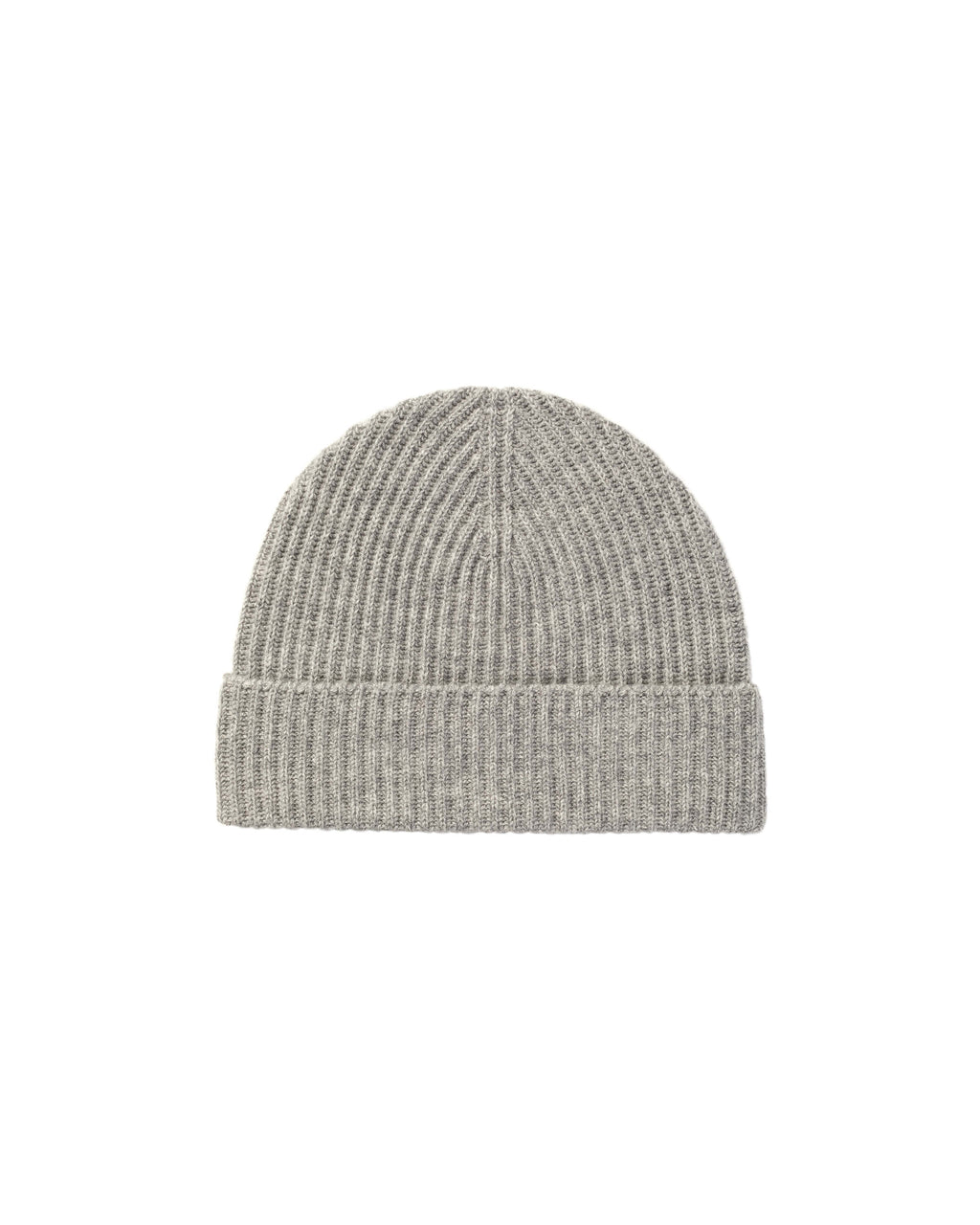 Johnstons of Elgin - Ribbed Cashmere Grey Scarf & Beanie Gift Set