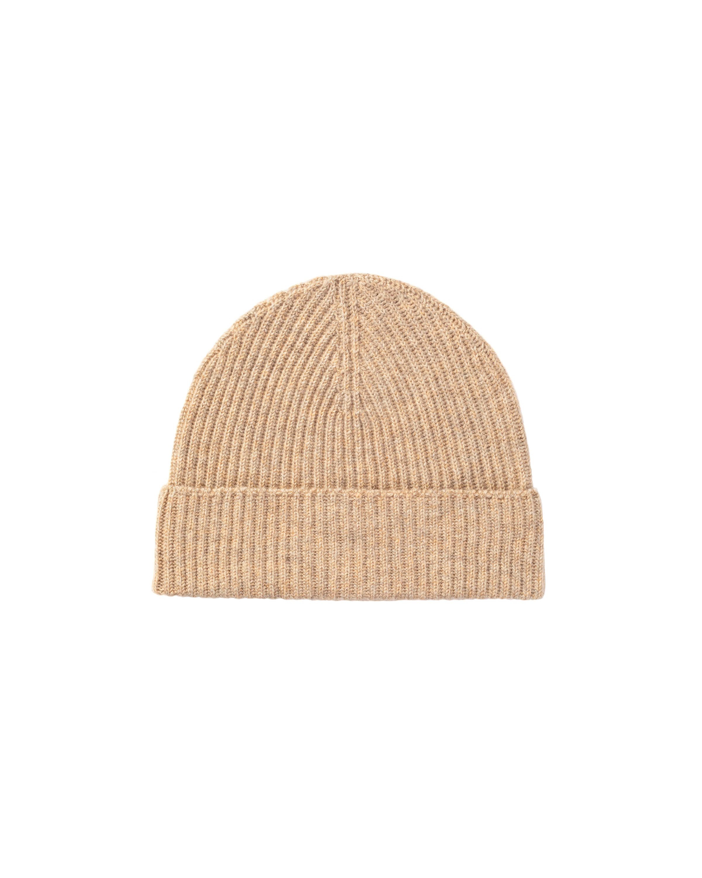 Johnstons of Elgin - Ribbed Cashmere Natural Scarf & Beanie Gift Set