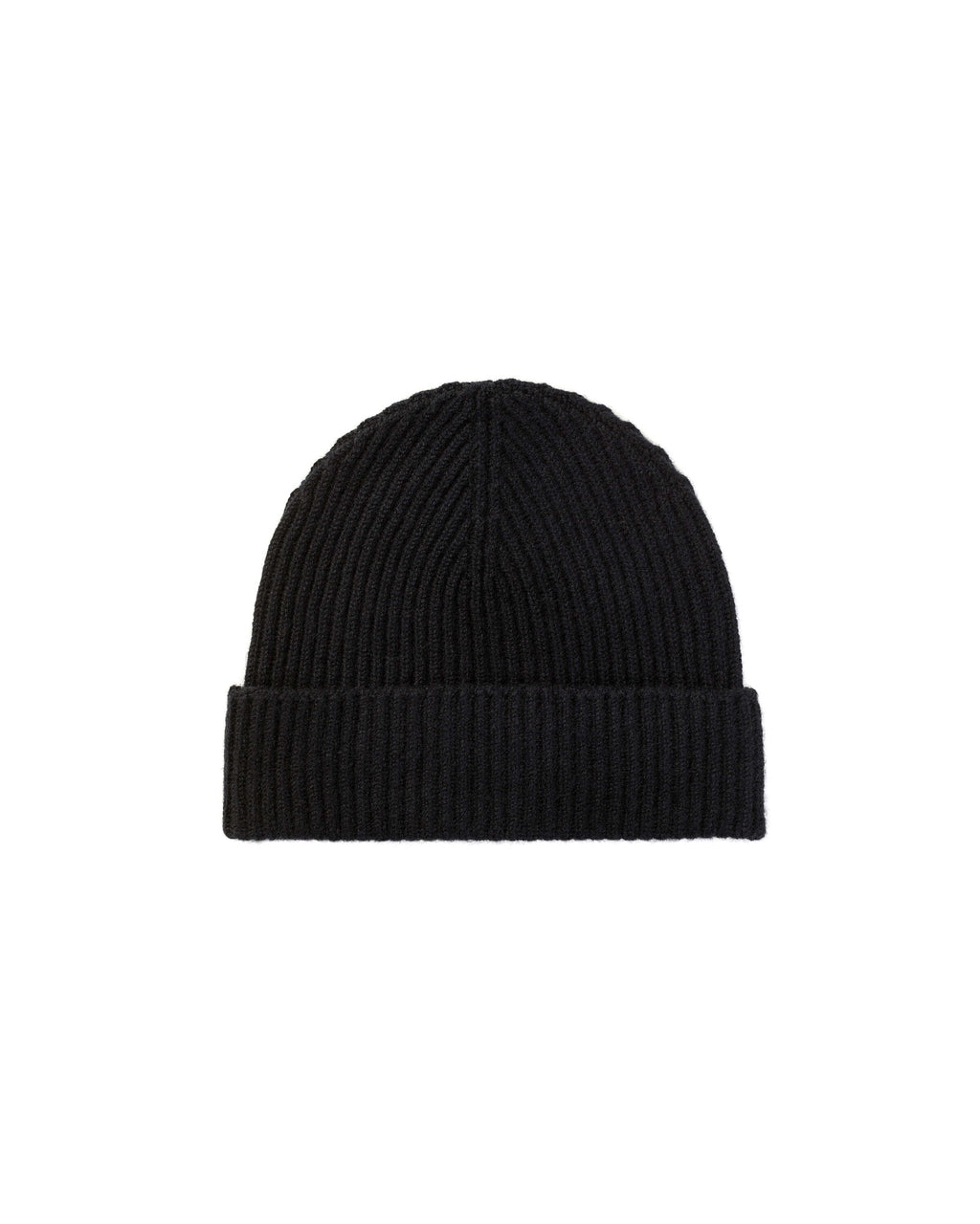 Johnstons of Elgin - Ribbed Cashmere Black Scarf & Beanie Gift Set