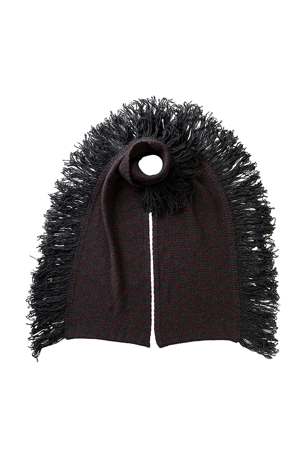 Johnstons of Elgin - Fringed Cashmere Dark Grey Scarf