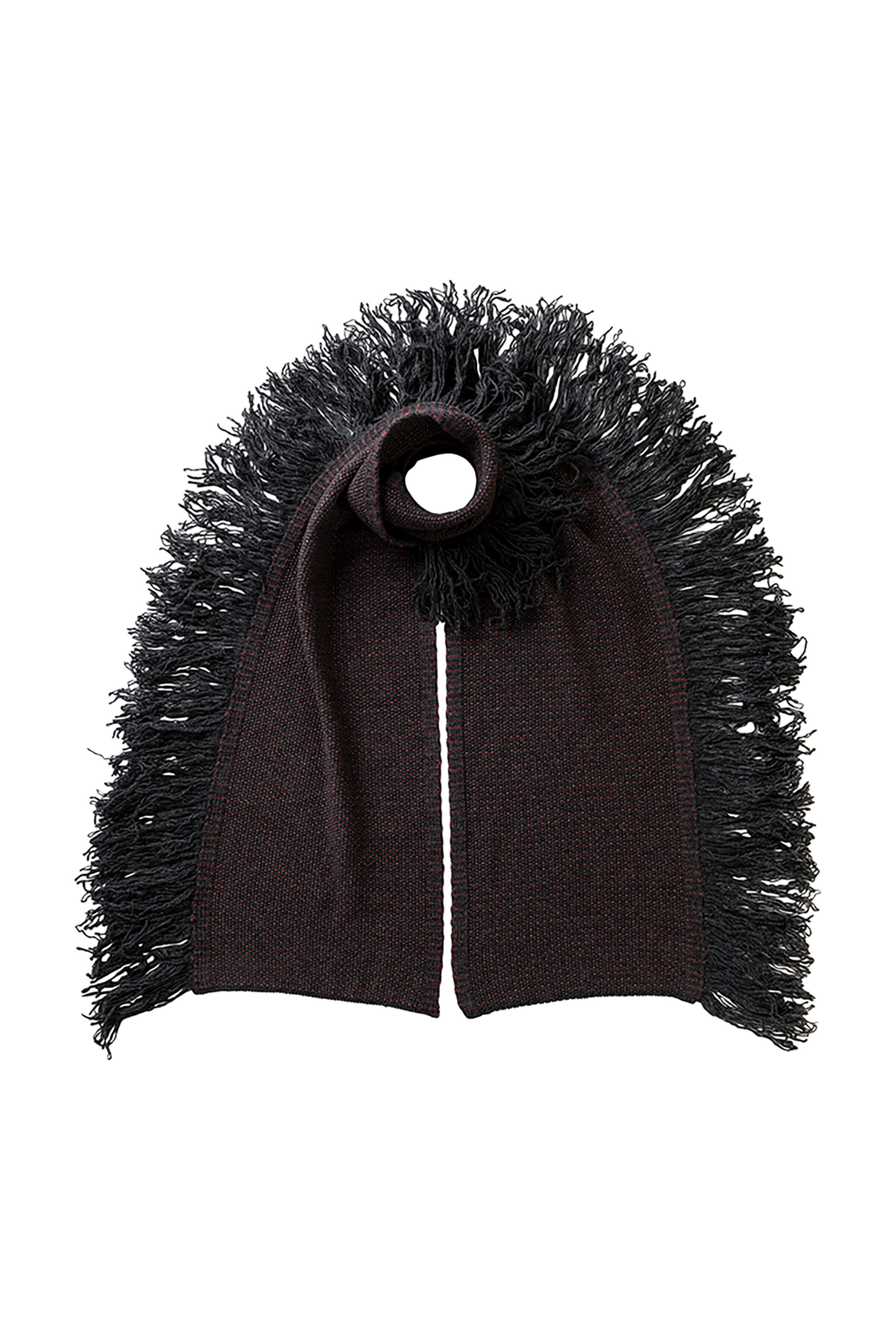Johnstons of Elgin - Fringed Cashmere Dark Grey Scarf