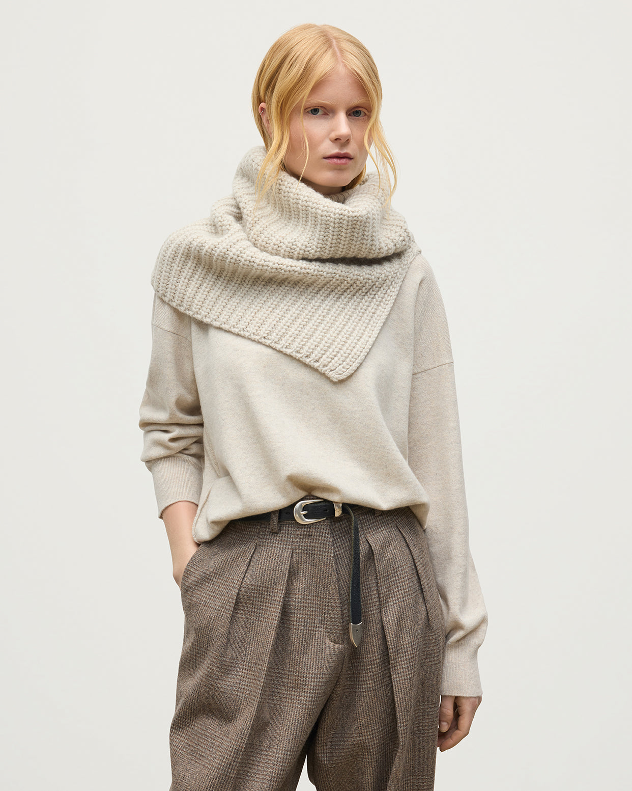 Johnstons of Elgin - Cowie Natural Cashmere Snood