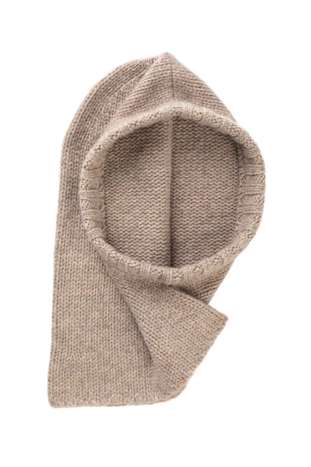 Johnstons of Elgin - Light Brown Donegal Cashmere Hood