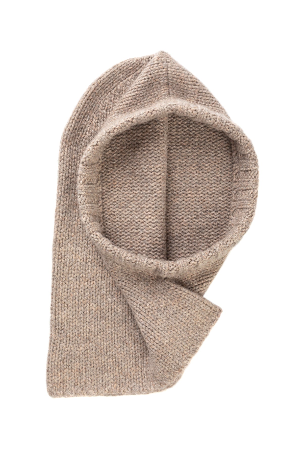 Johnstons of Elgin - Light Brown Donegal Cashmere Hood