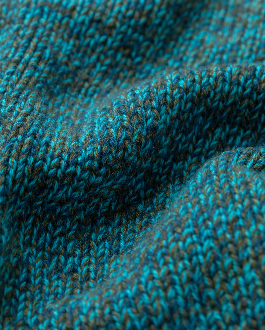 Johnstons of Elgin - Keill Blue Marl Cashmere Triangle