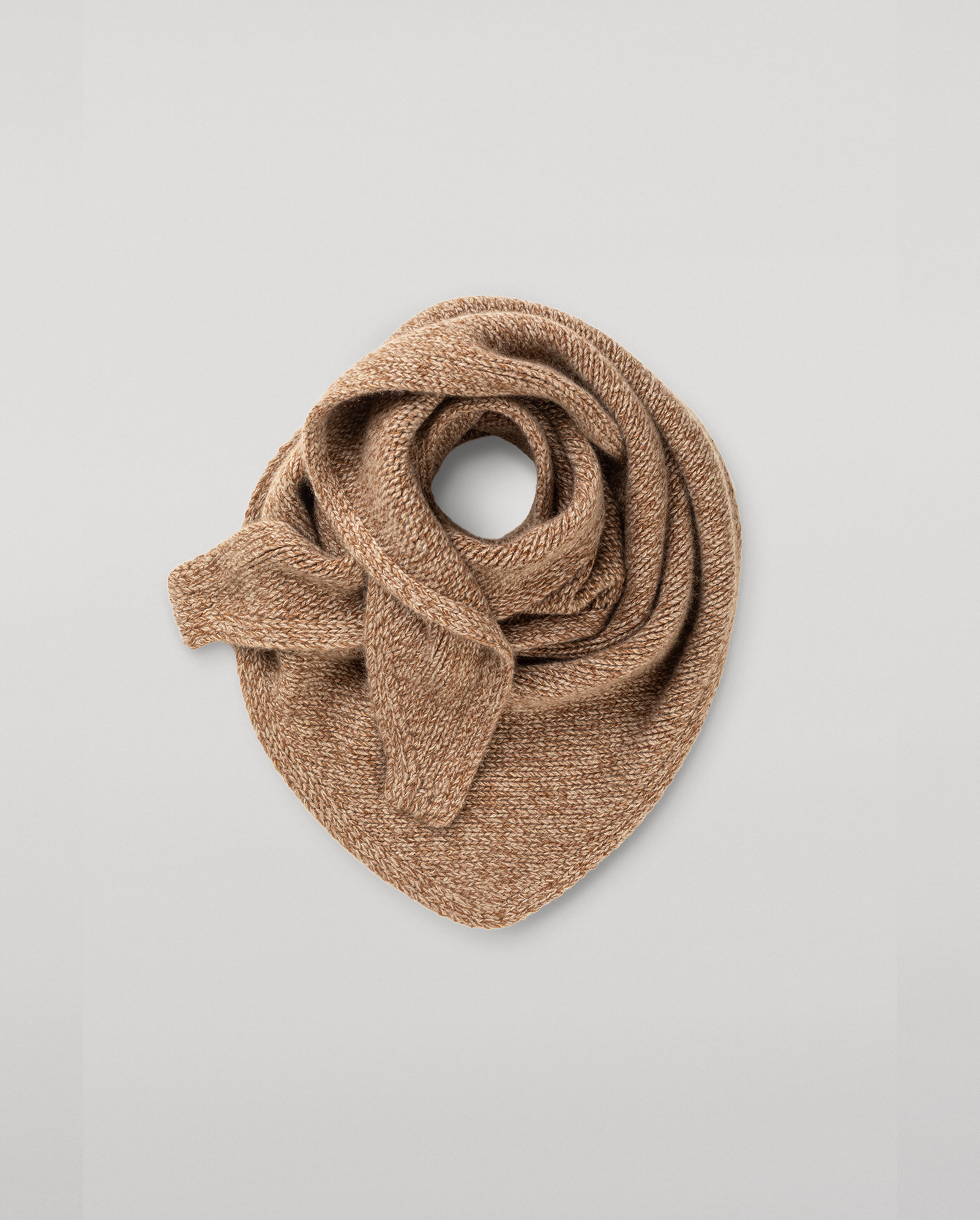 Johnstons of Elgin - Keill Natural Marl Cashmere Triangle