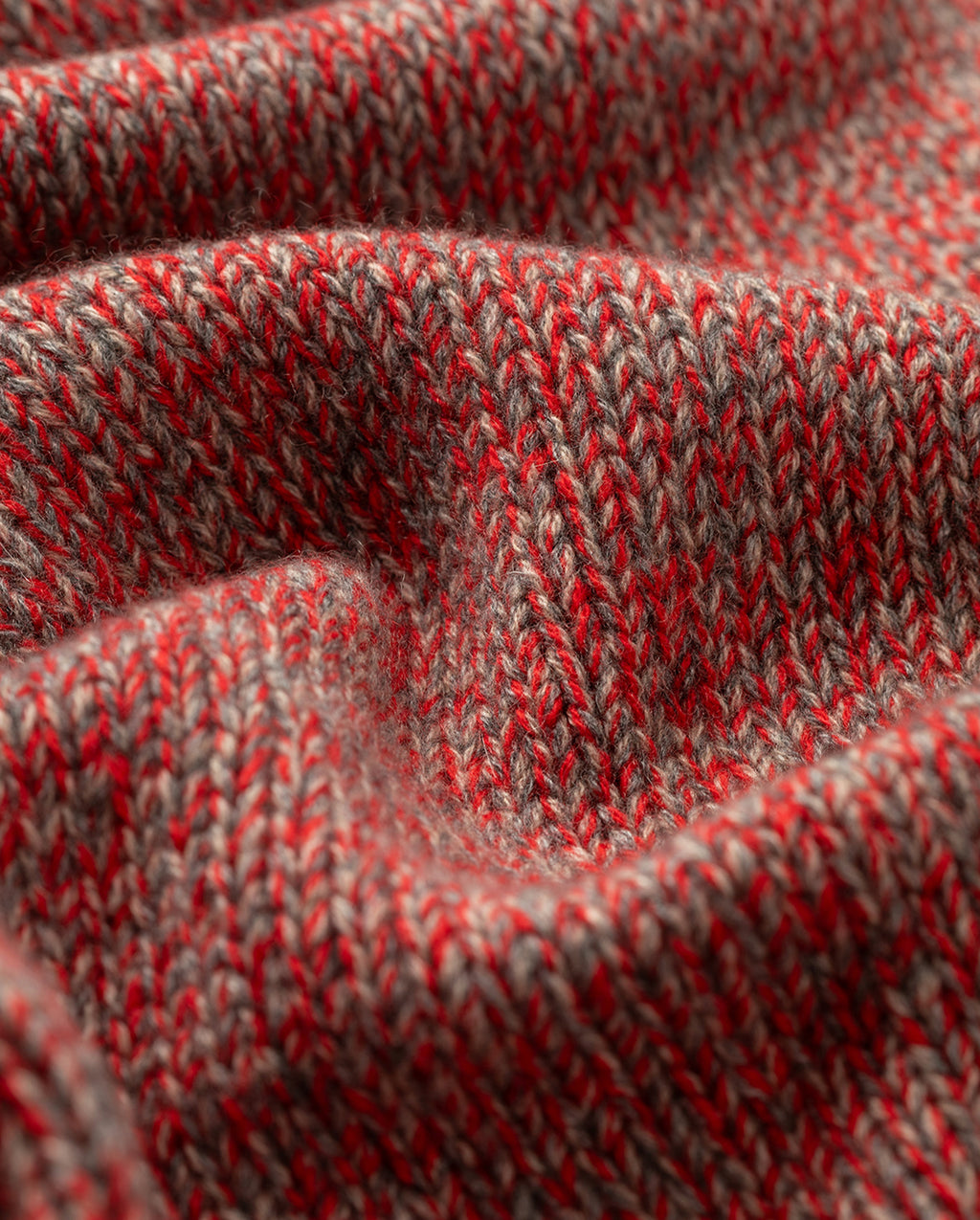 Johnstons of Elgin - Keill Red Marl Cashmere Triangle