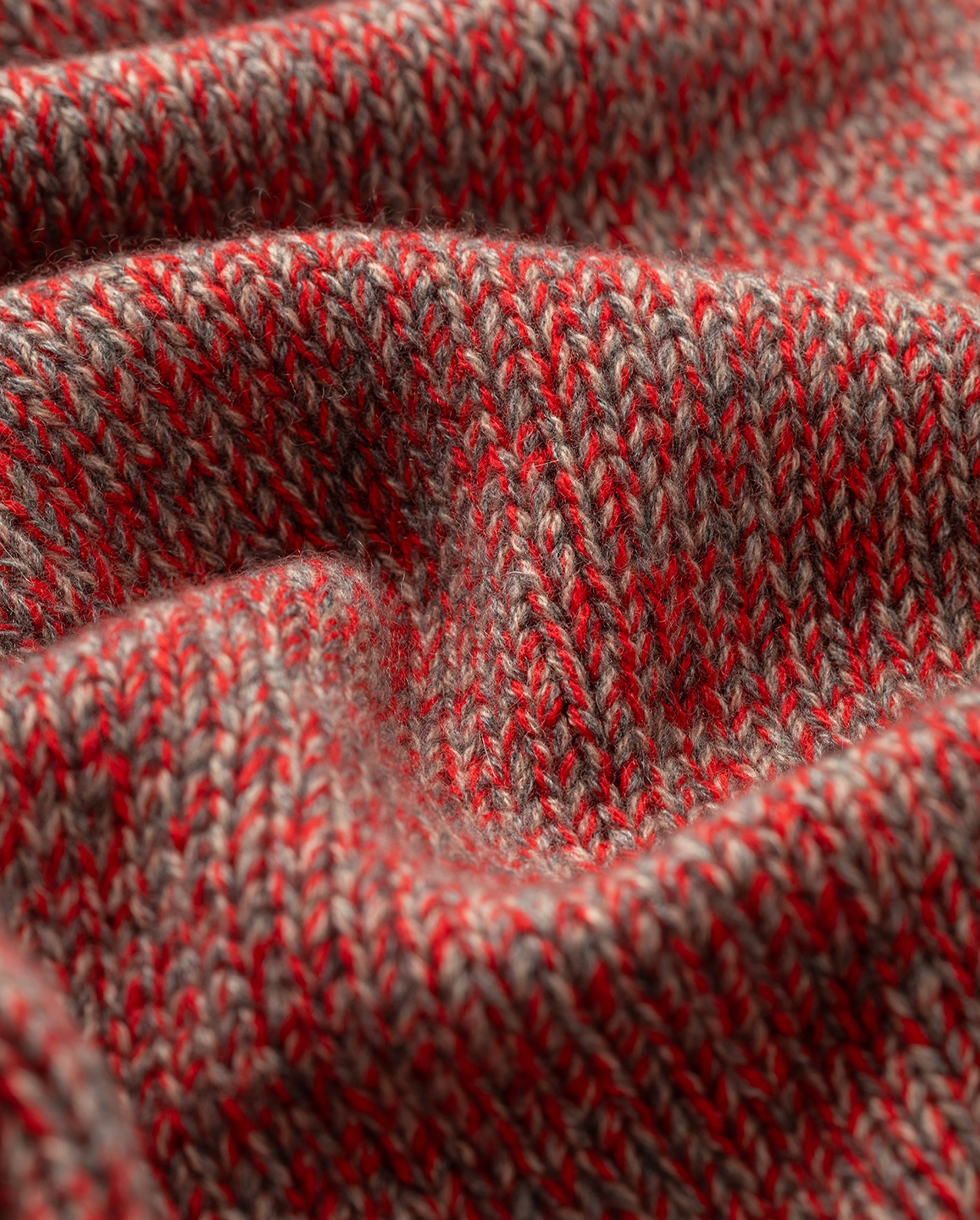 Johnstons of Elgin - Keill Red Marl Cashmere Triangle