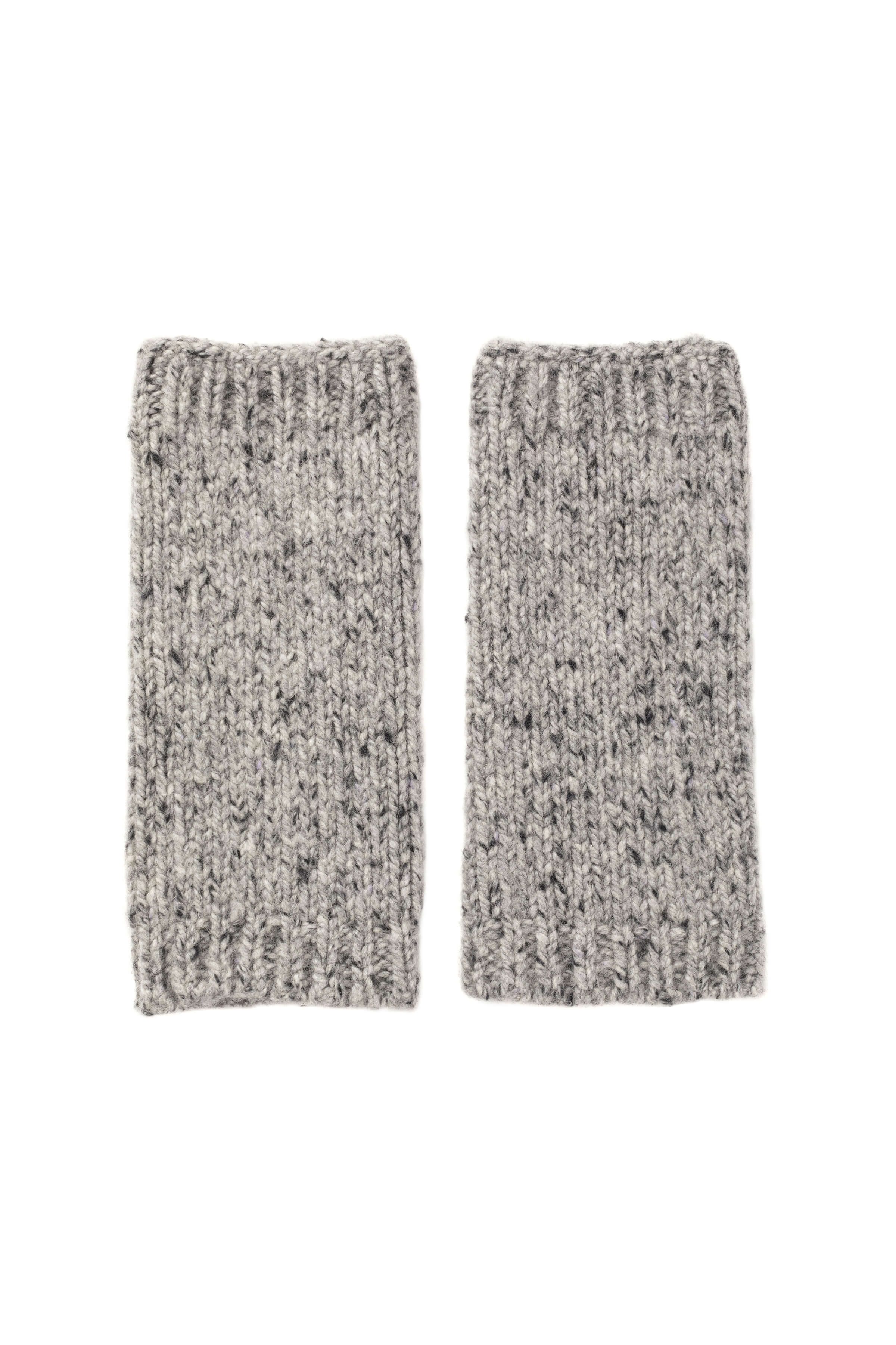 Johnstons of Elgin - Donegal Cashmere Light Grey Wrist Warmers