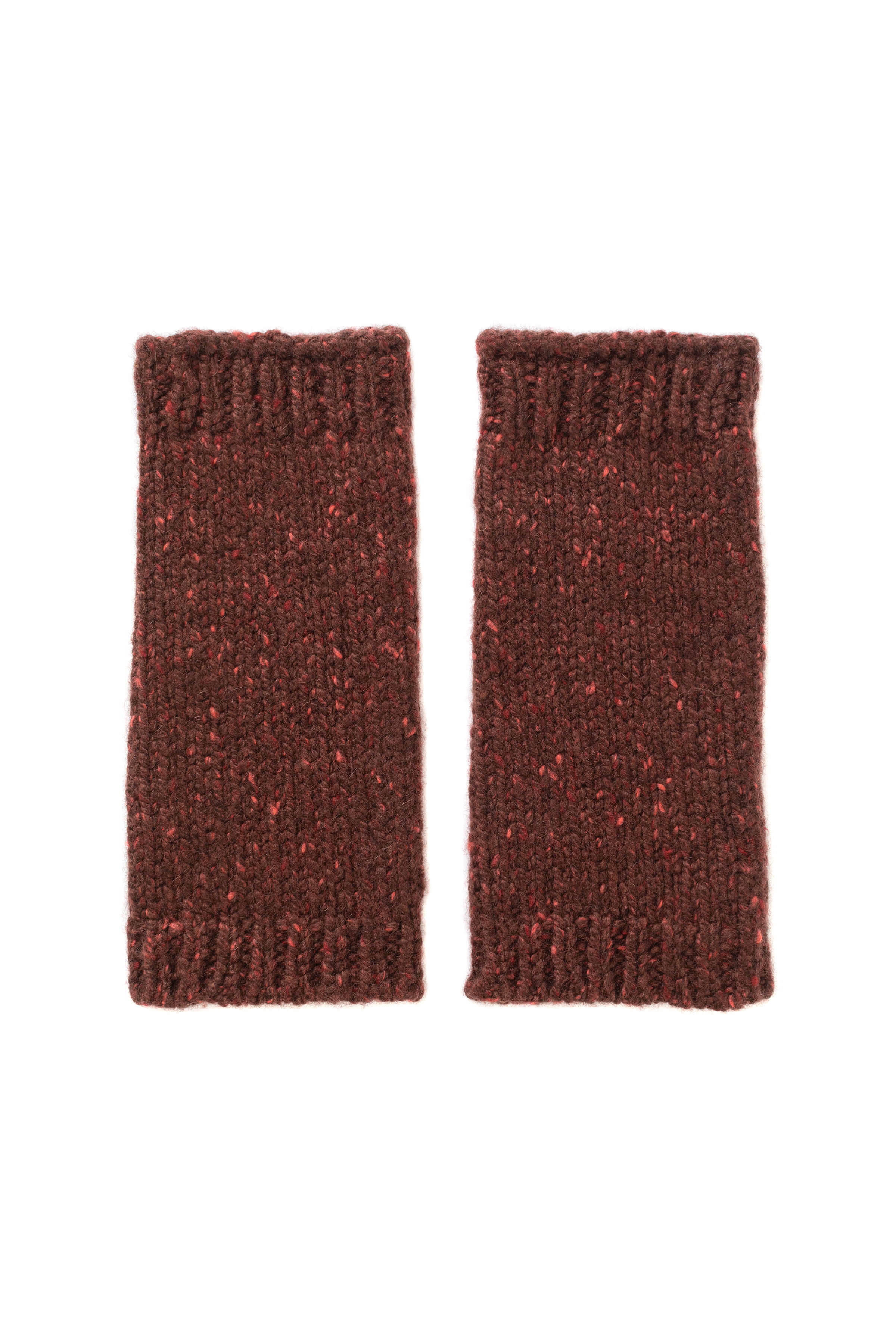 Johnstons of Elgin - Donegal Cashmere Red Wrist Warmers