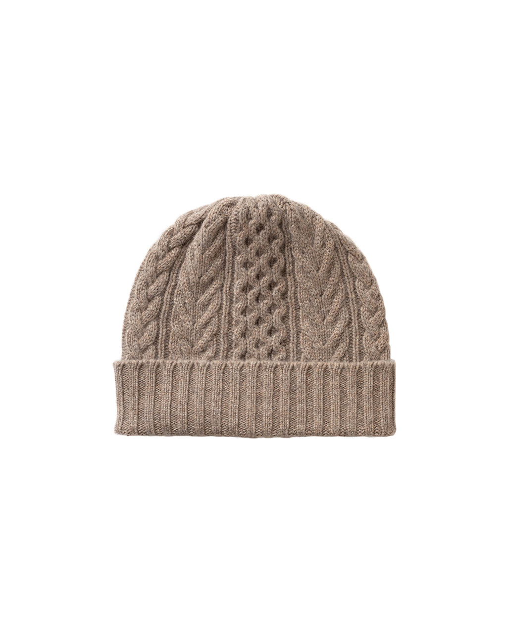 Johnstons of Elgin - Aran Cashmere Natural Hat & Scarf Gift Set