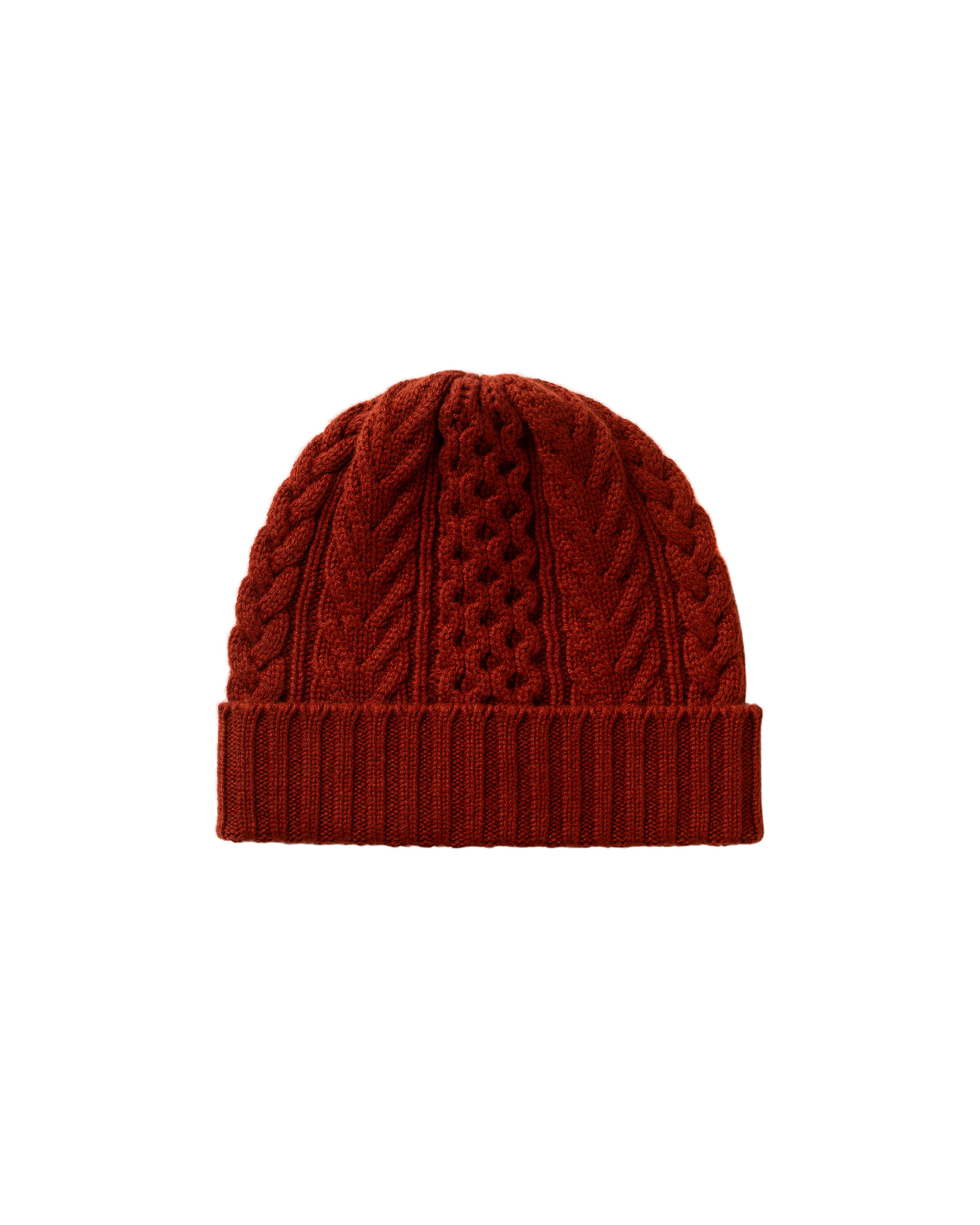 Johnstons of Elgin - Aran Cashmere Red Hat & Scarf Gift Set