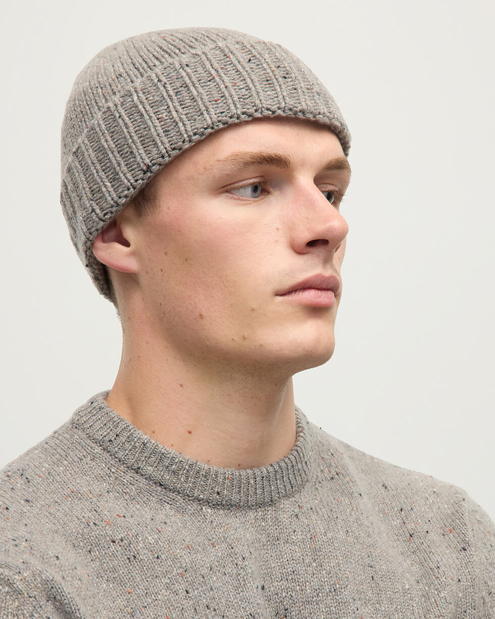 Johnstons of Elgin - Donegal Cashmere Brown Beanie