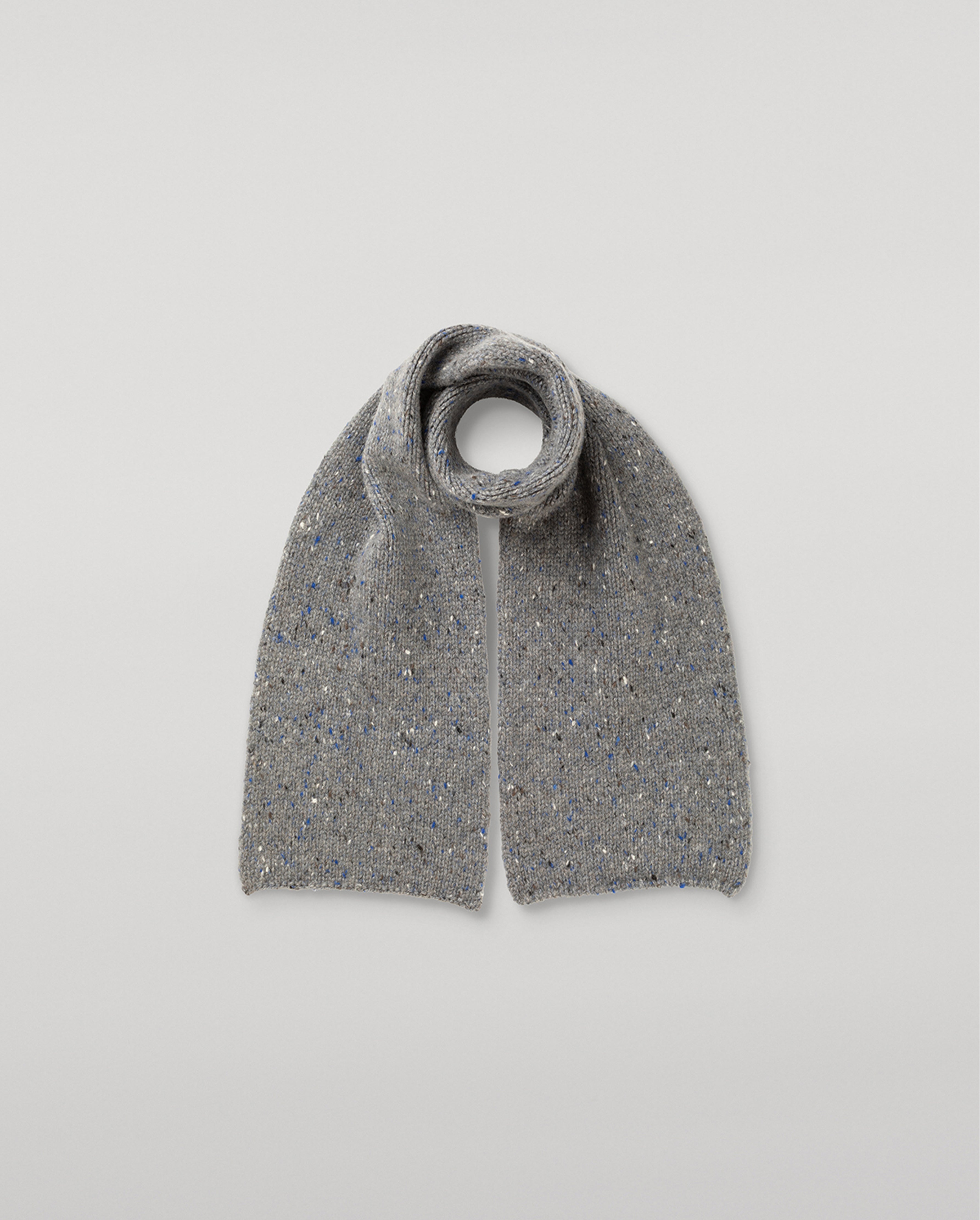 Johnstons of Elgin - Tiree Grey Donegal Cashmere Scarf