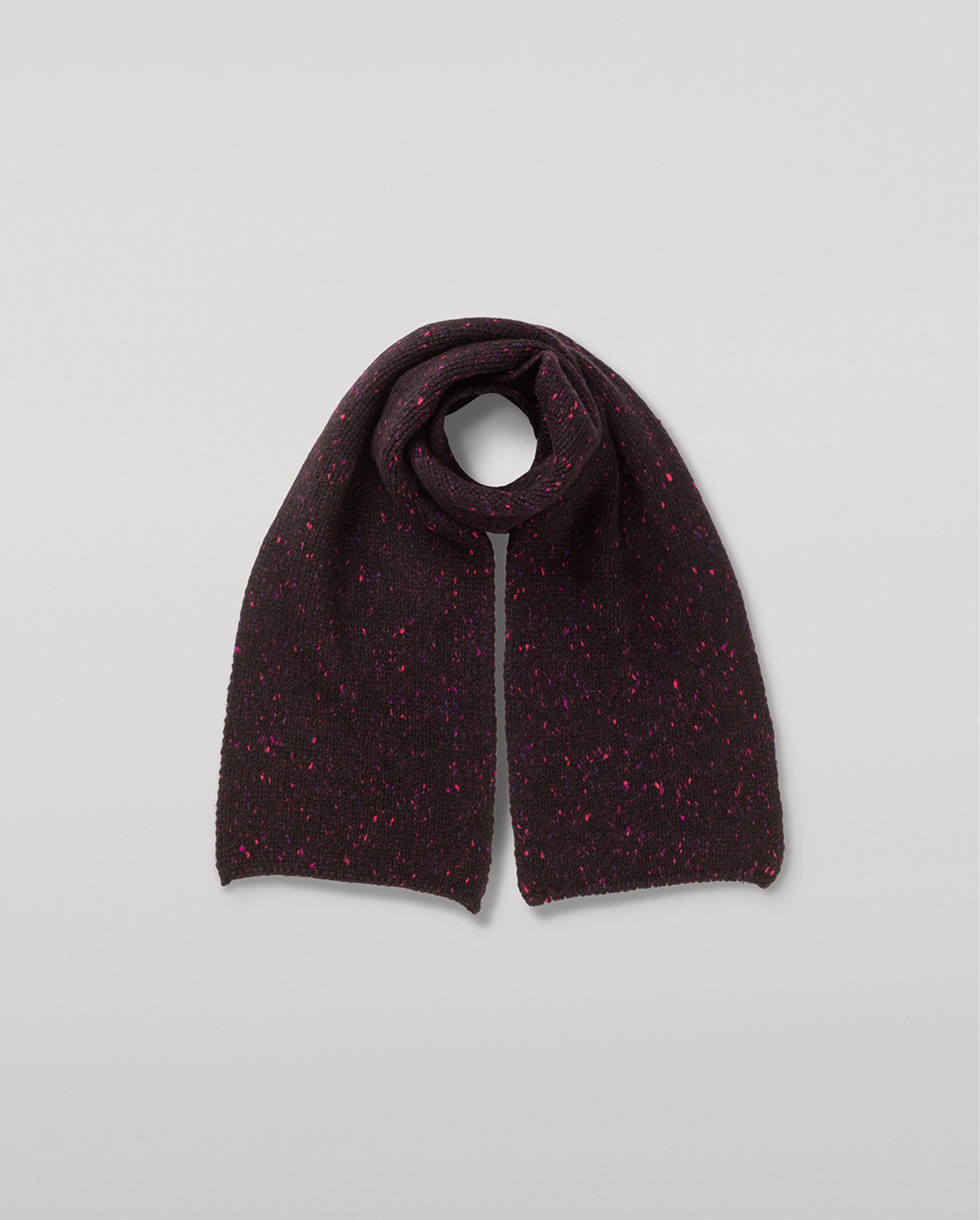 Johnstons of Elgin - Tiree Purple Donegal Cashmere Scarf