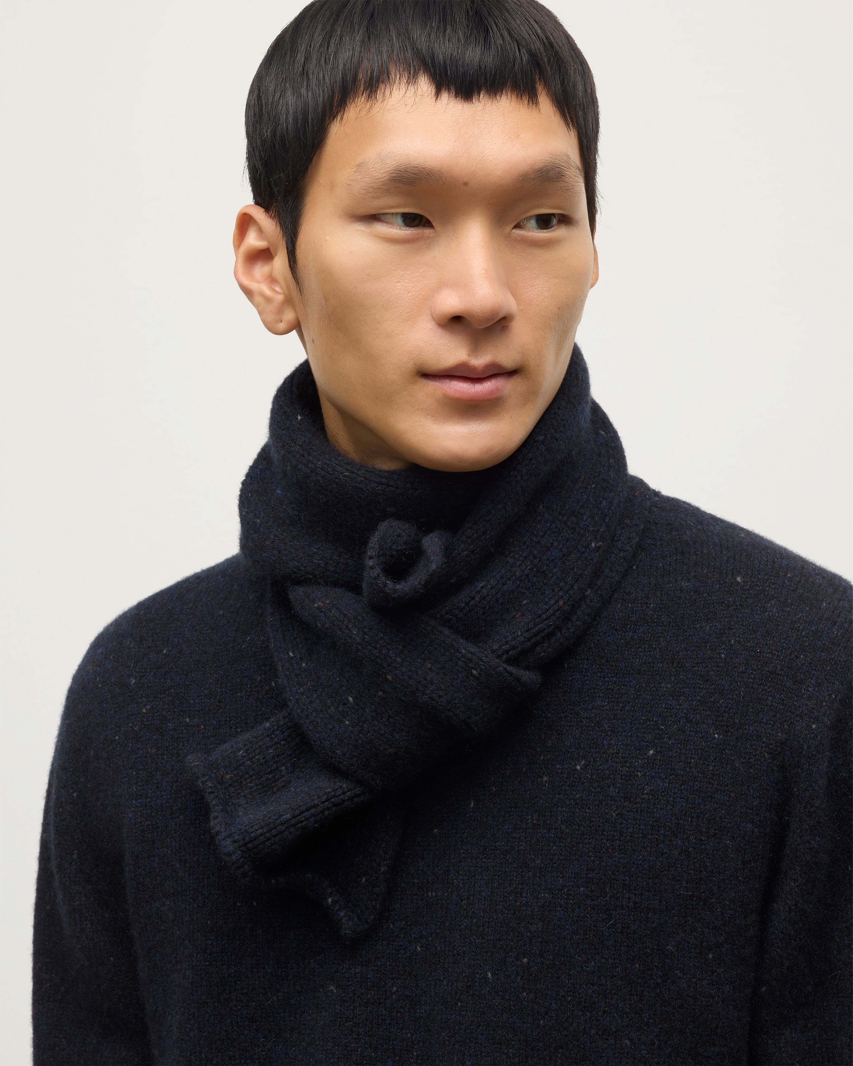 Johnstons of Elgin - Tiree Blue Cashmere Scarf