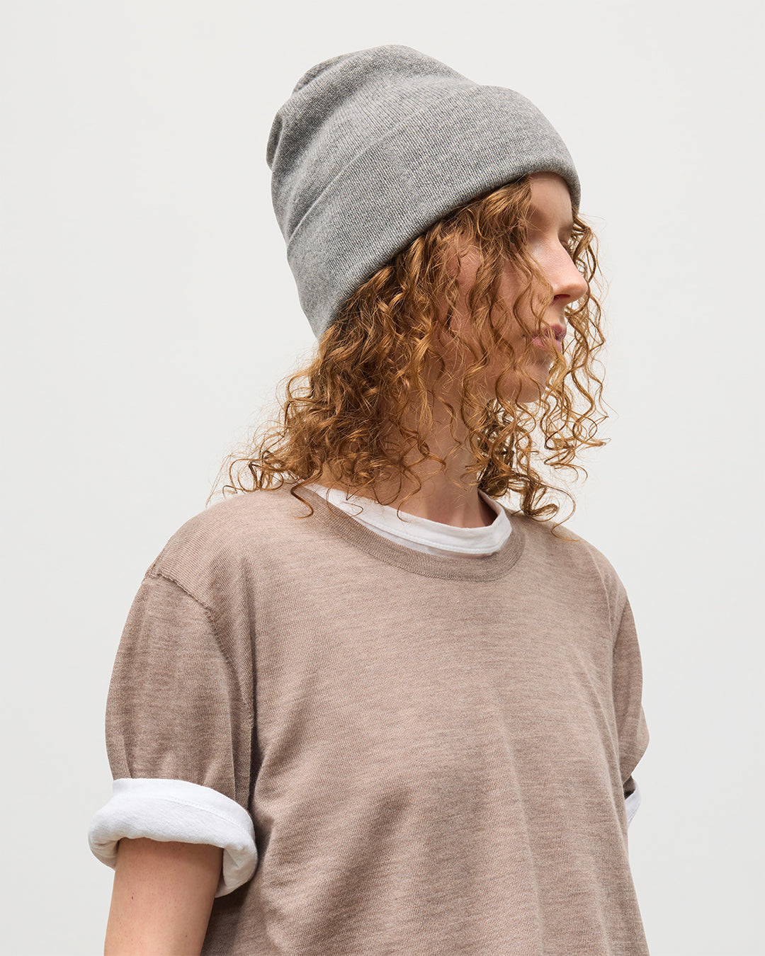 Johnstons of Elgin - Braemar Grey Cashmere Beanie