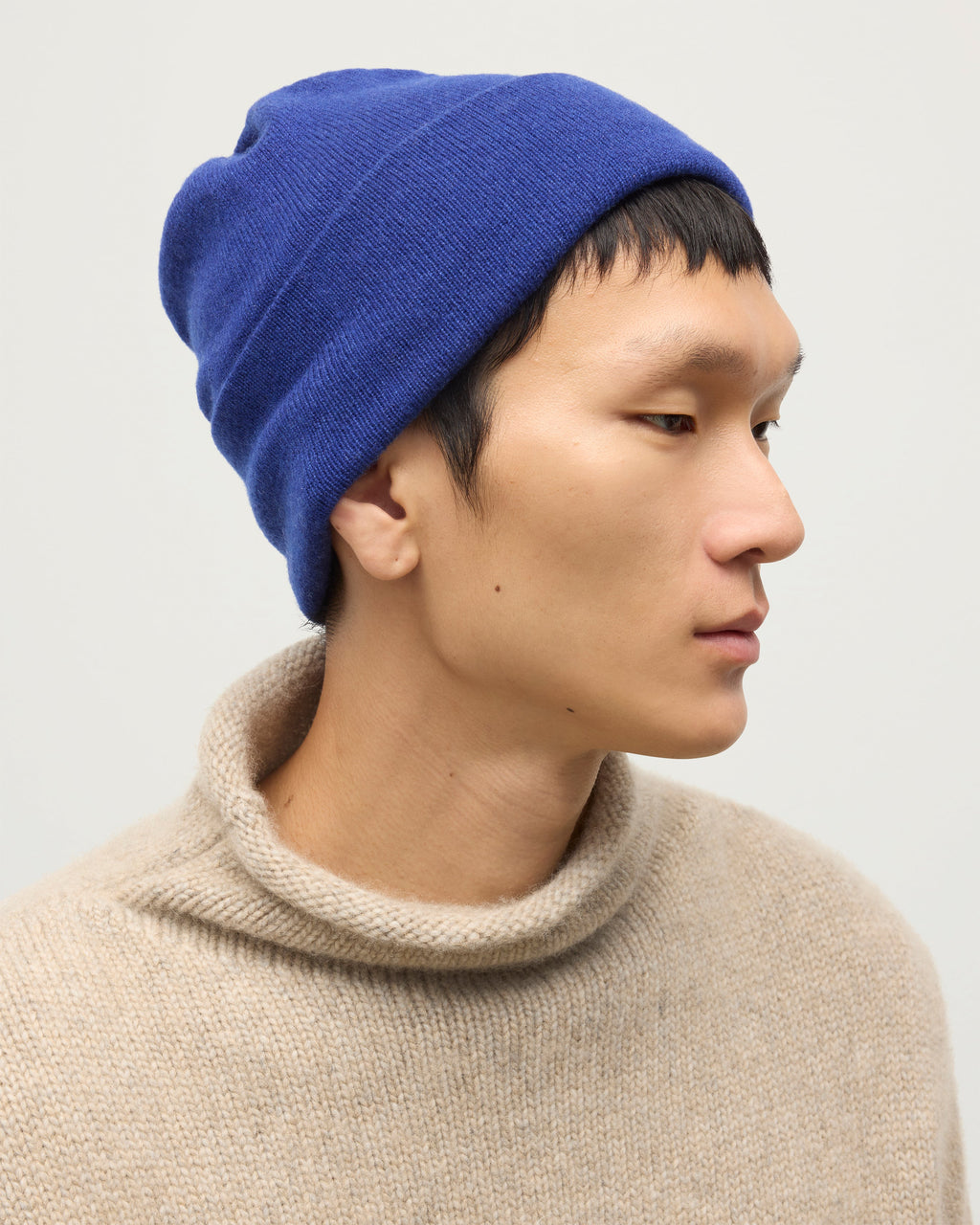 Johnstons of Elgin - Braemar Blue Cashmere Beanie