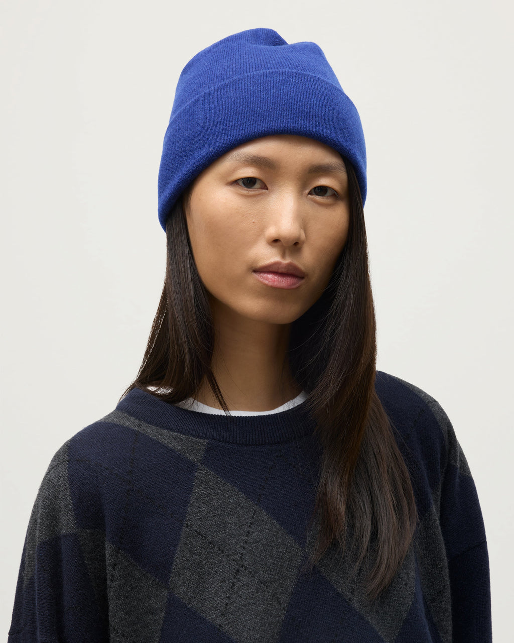 Johnstons of Elgin - Braemar Blue Cashmere Beanie
