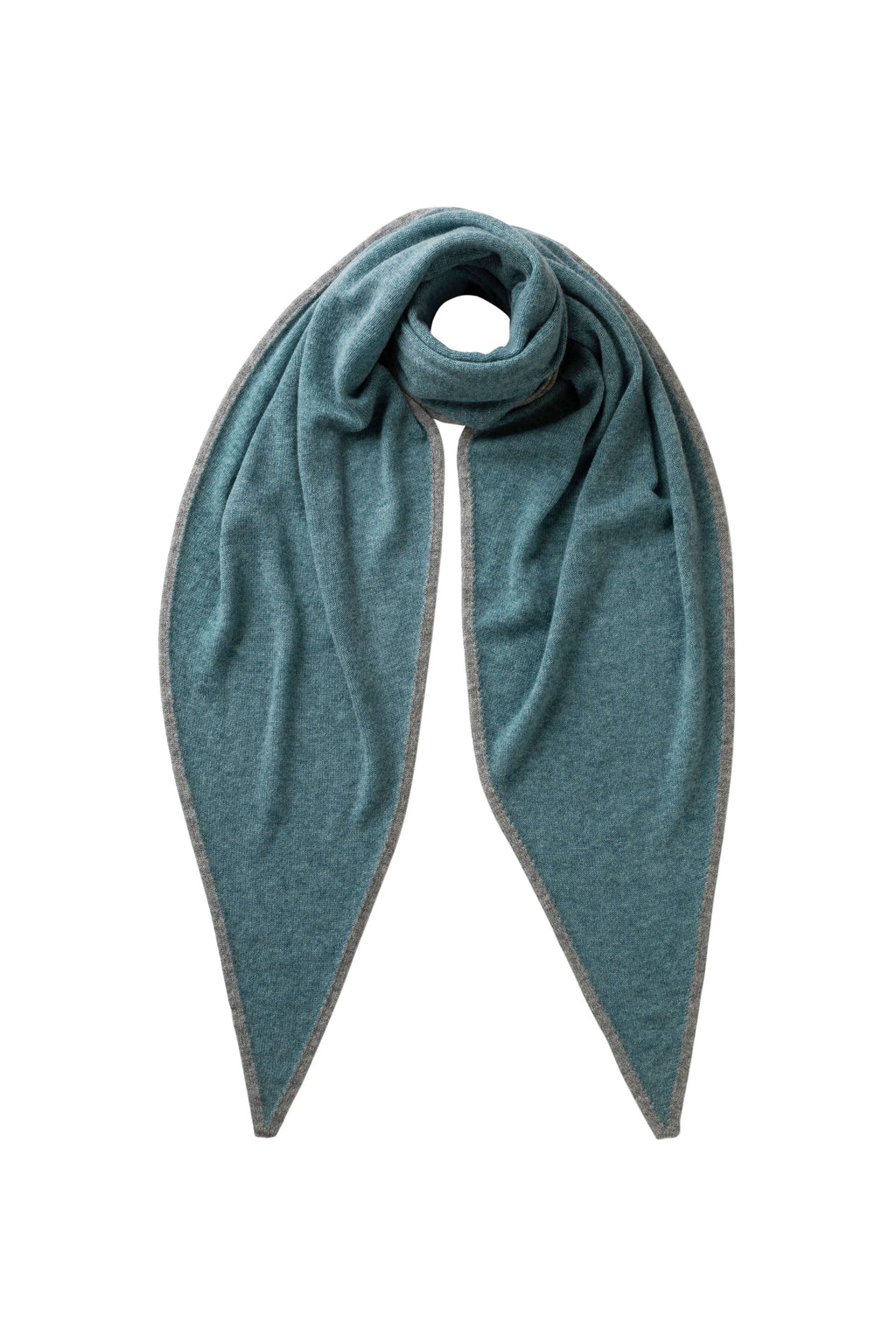Johnstons of Elgin - Gauzy Cashmere Green Diamond Scarf
