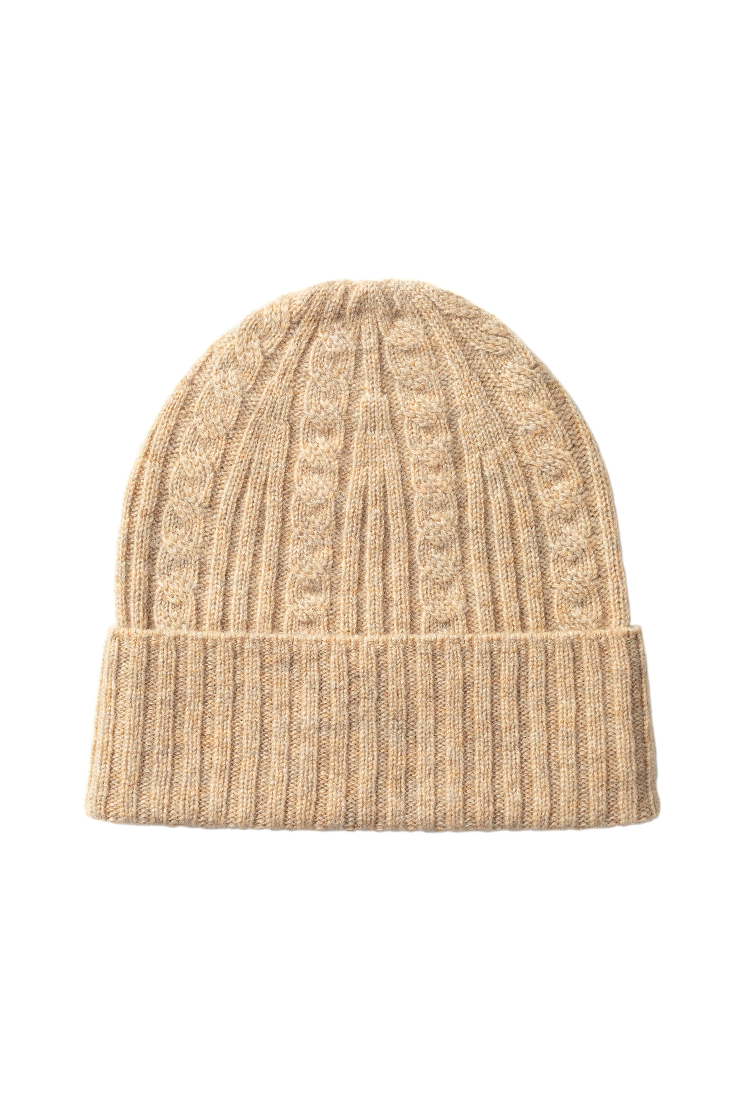 Johnstons of Elgin - Cable Cashmere Natural Scarf & Beanie Gift Set