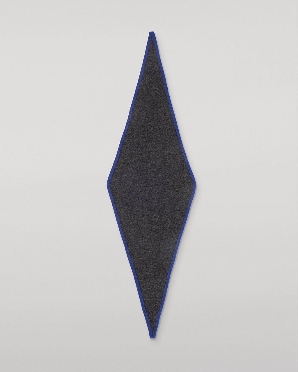 Johnstons of Elgin - Anya Charcoal & Blue Diamond Cashmere Necktie
