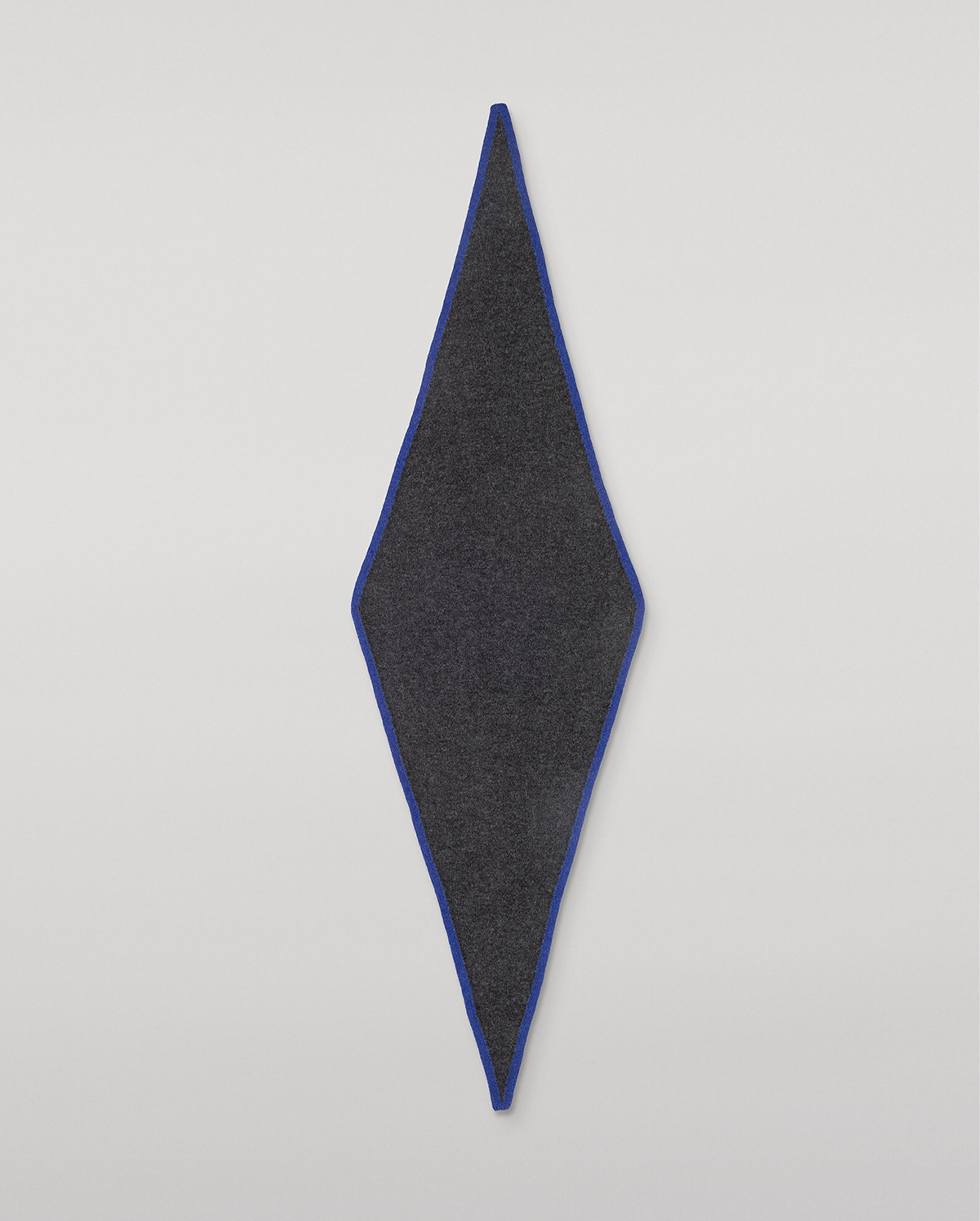 Johnstons of Elgin - Anya Charcoal & Blue Diamond Cashmere Necktie
