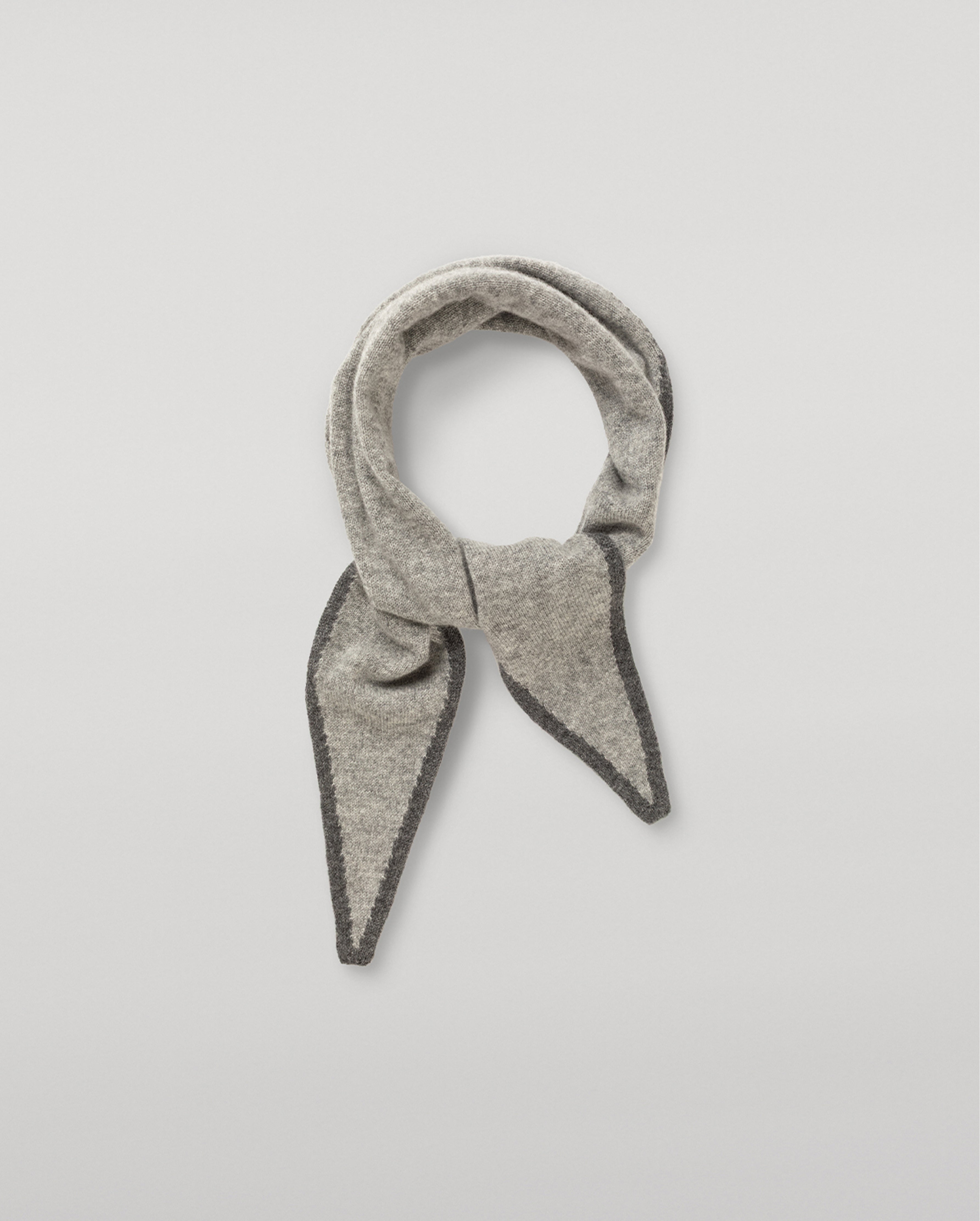 Johnstons of Elgin - Anya Grey Diamond Cashmere Necktie